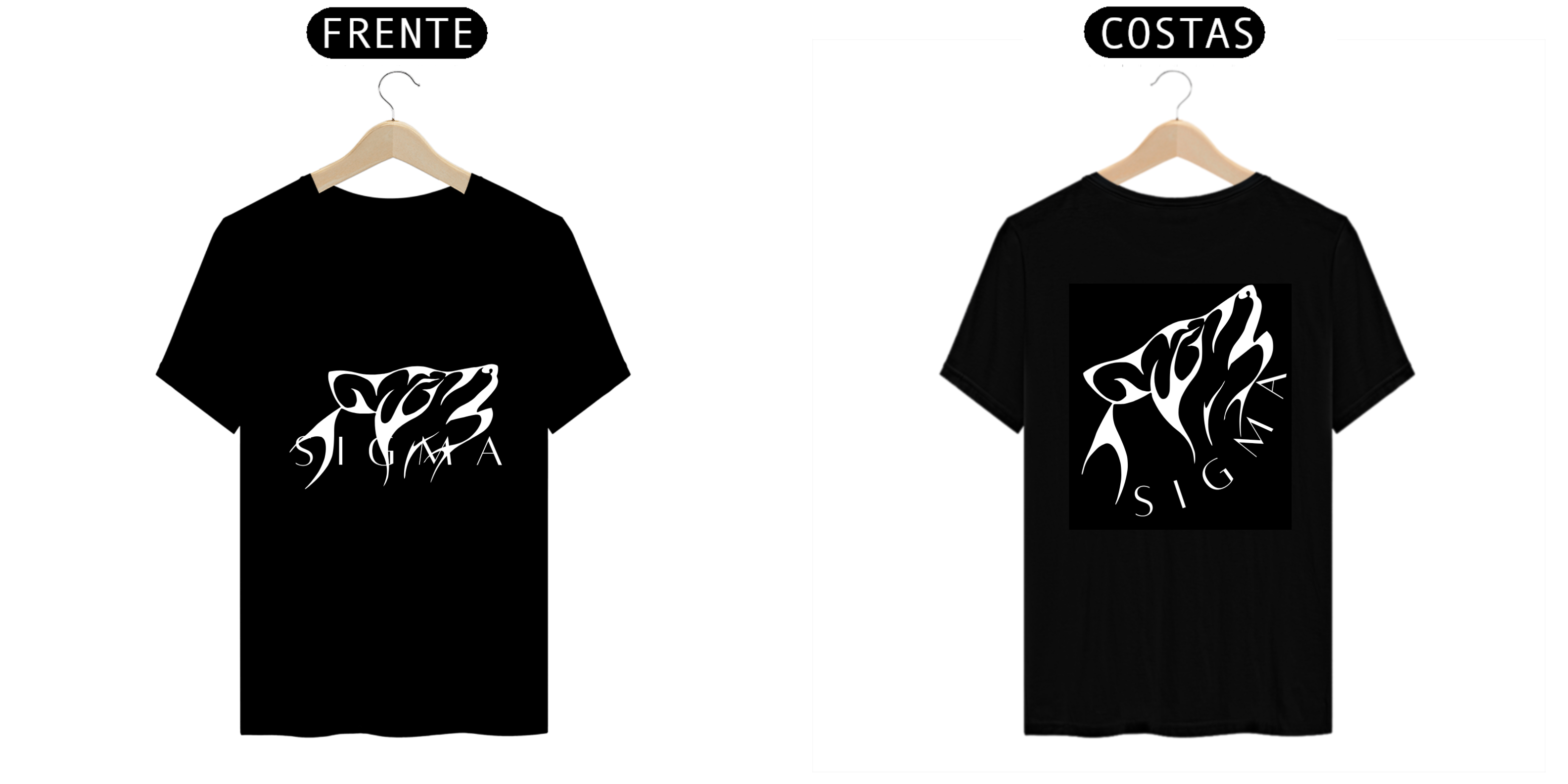 Nome do produto: Camisa masculina sigma lobo