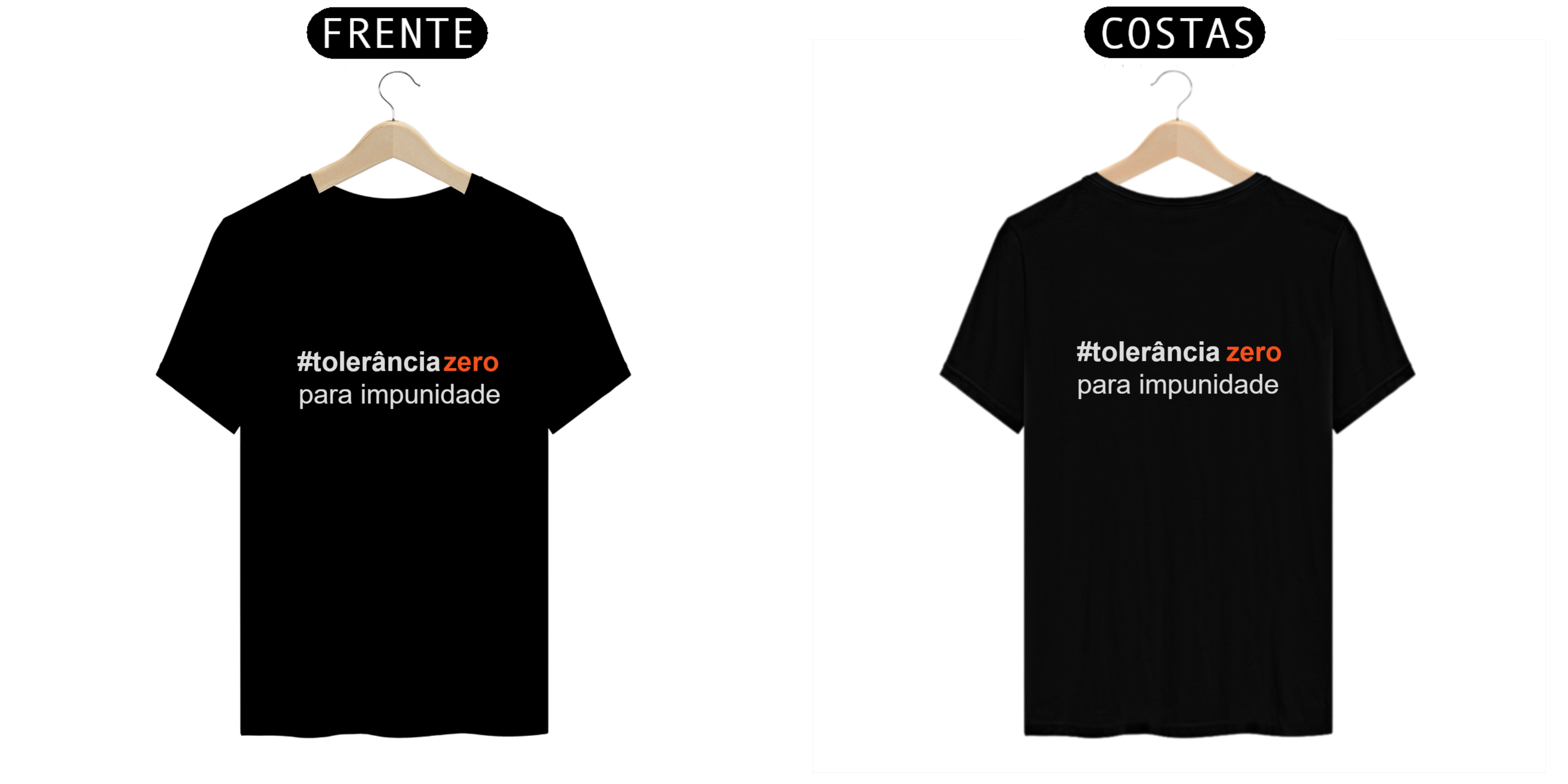 Camisa Impunidade Fonte Branca Quality