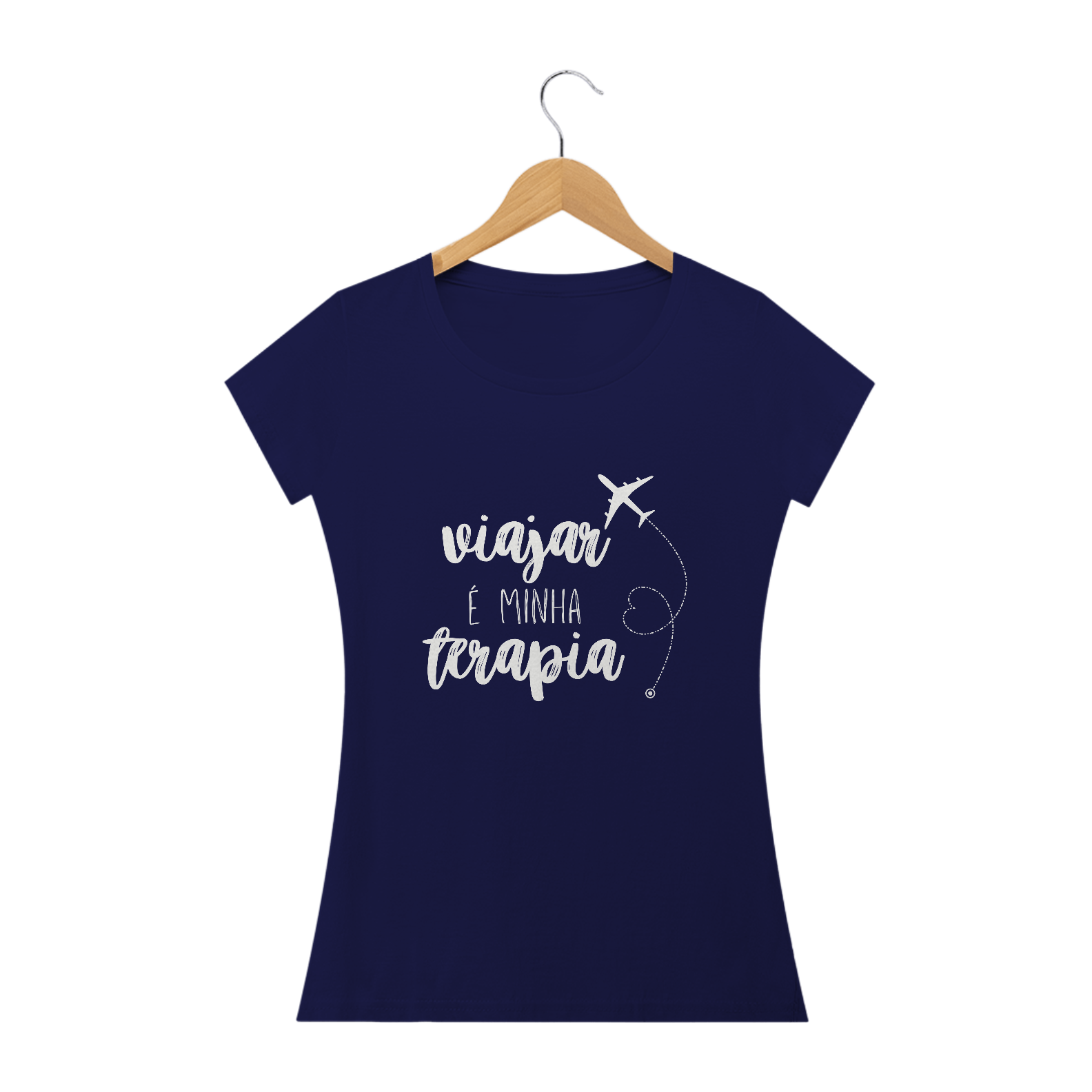 Blusa Viajar É Minha Terapia Letra Branca