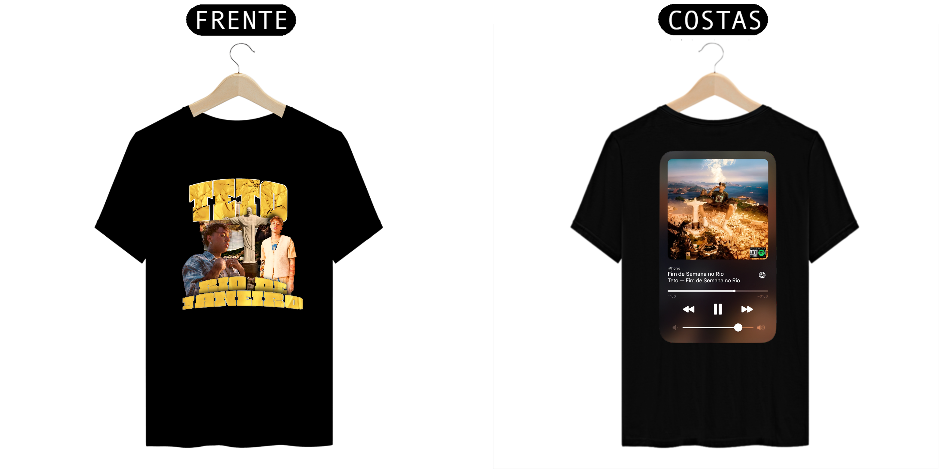 T-SHIT - TETO - FIM DE SEMANA NO RIO