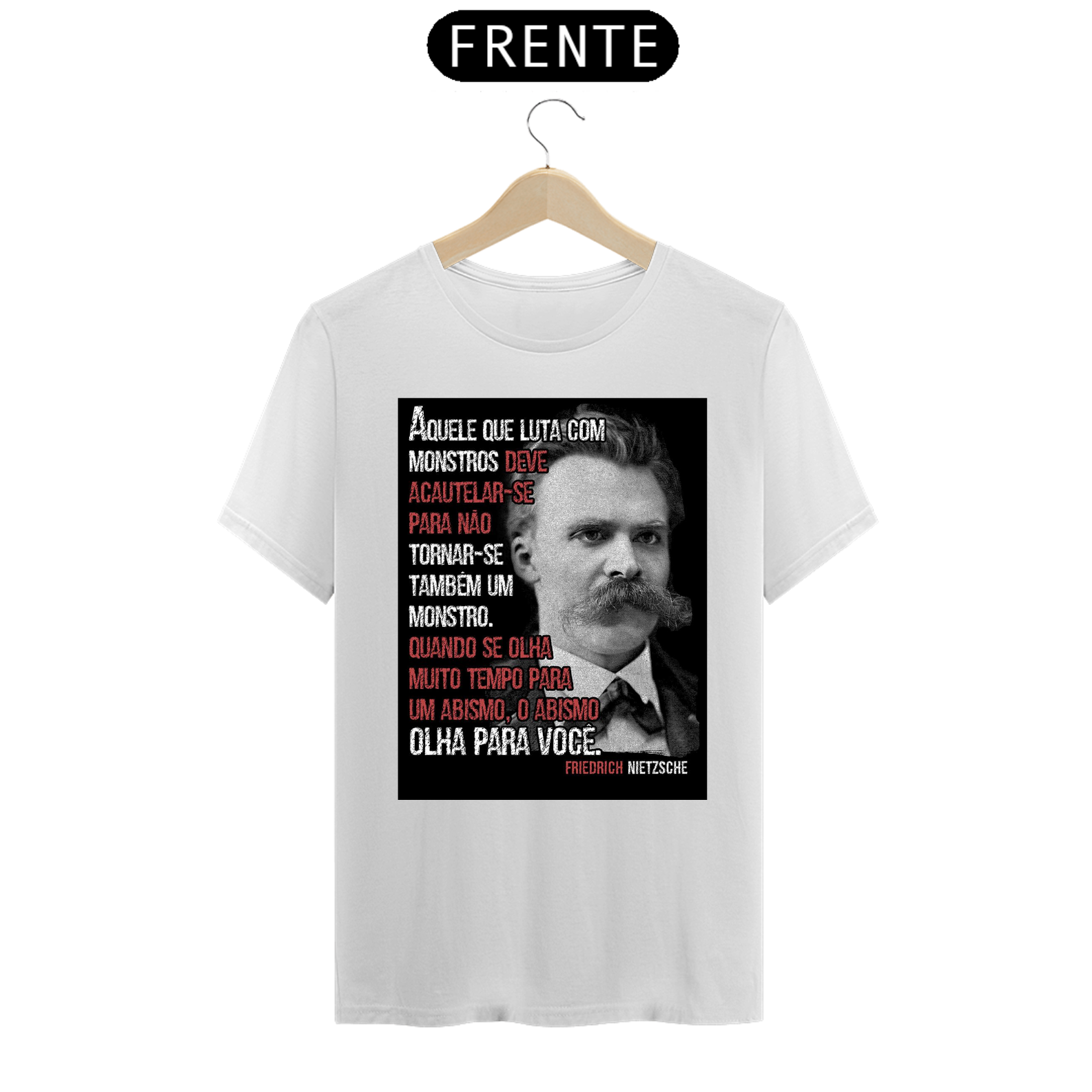 Nome do produto: Camiseta Algodão Nietzsche