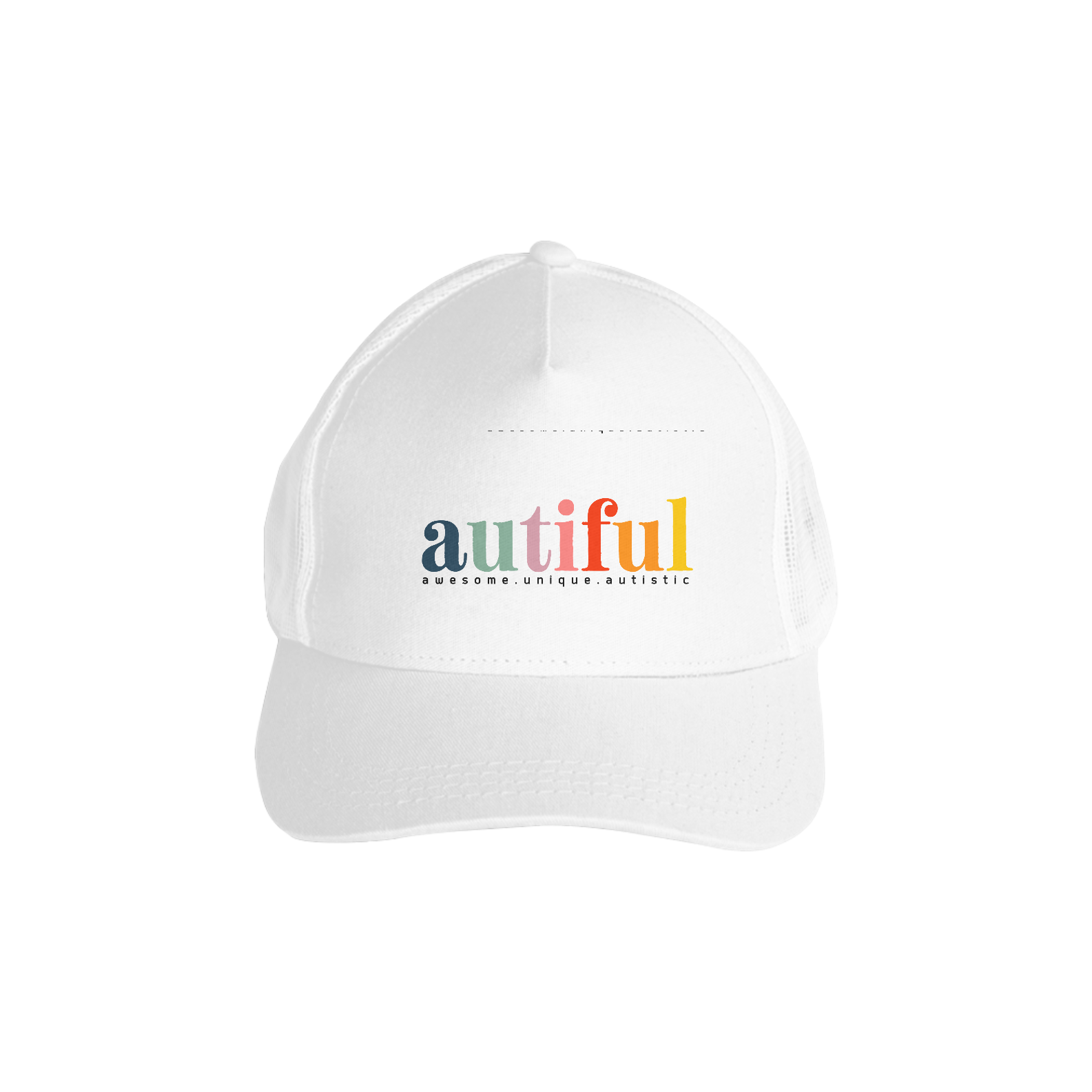 Boné Americano Branco Autiful