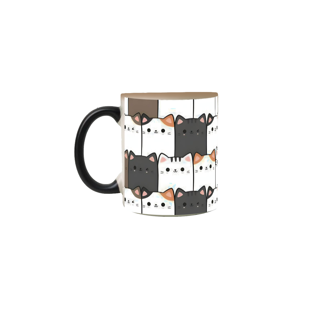 Caneca Mágica Vários Gatos