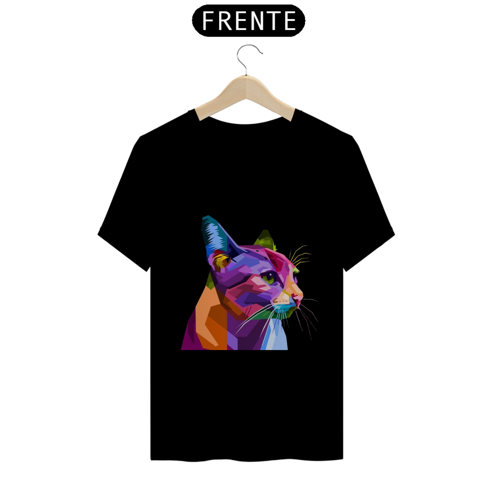 Camiseta Felinidade Colorida
