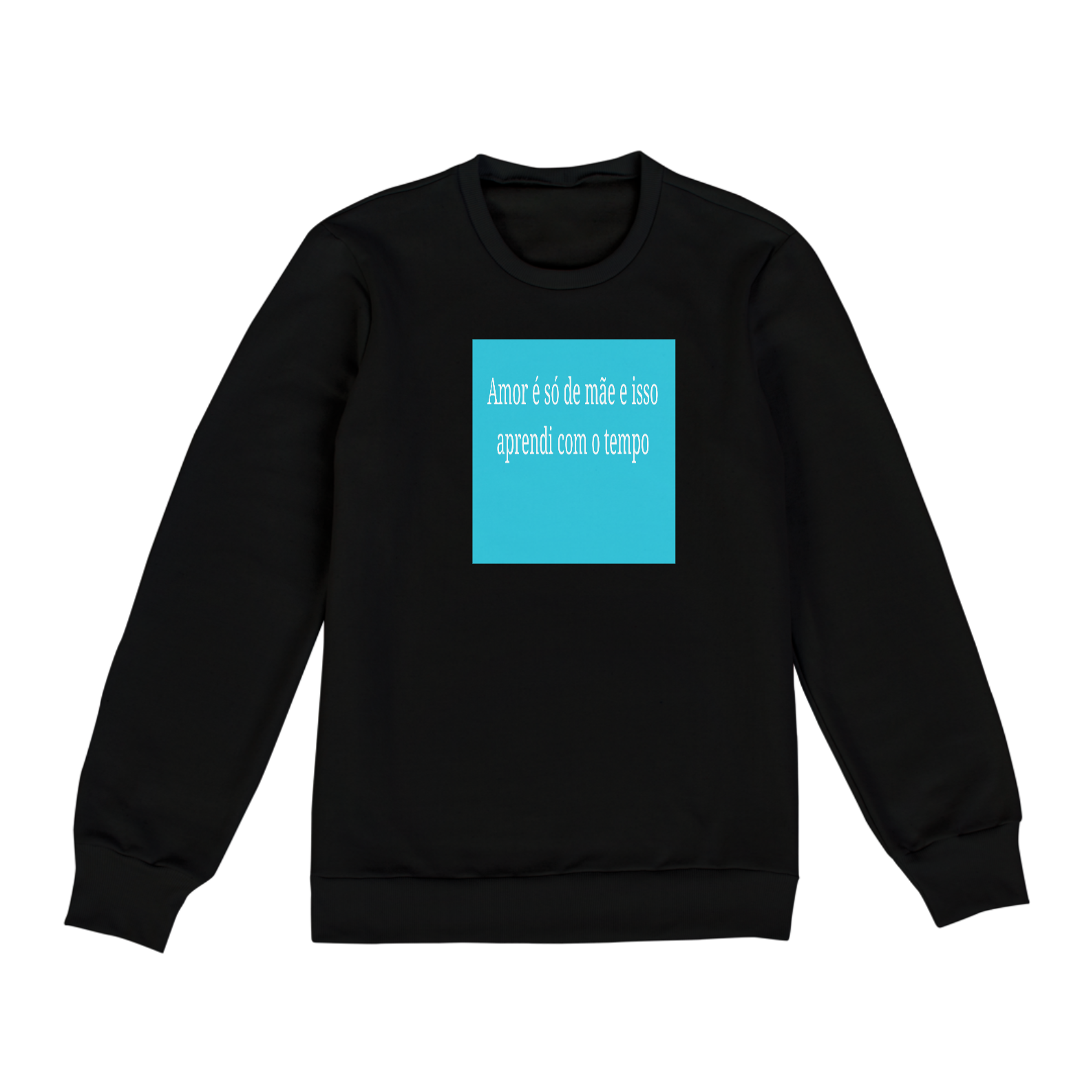 Moletom gola alta com frases