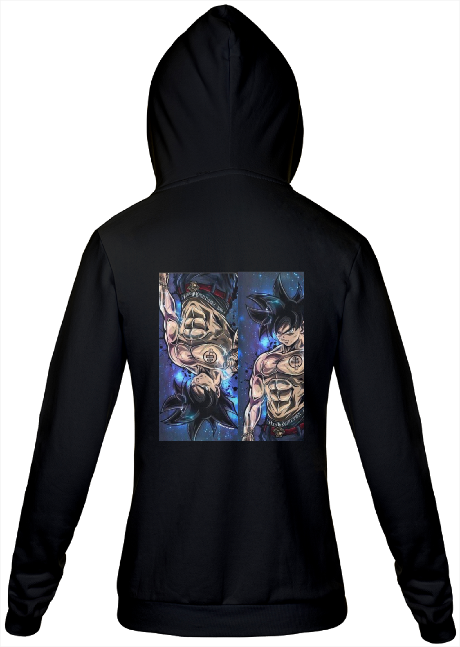 Blusa de frio preta com estampa do Goku