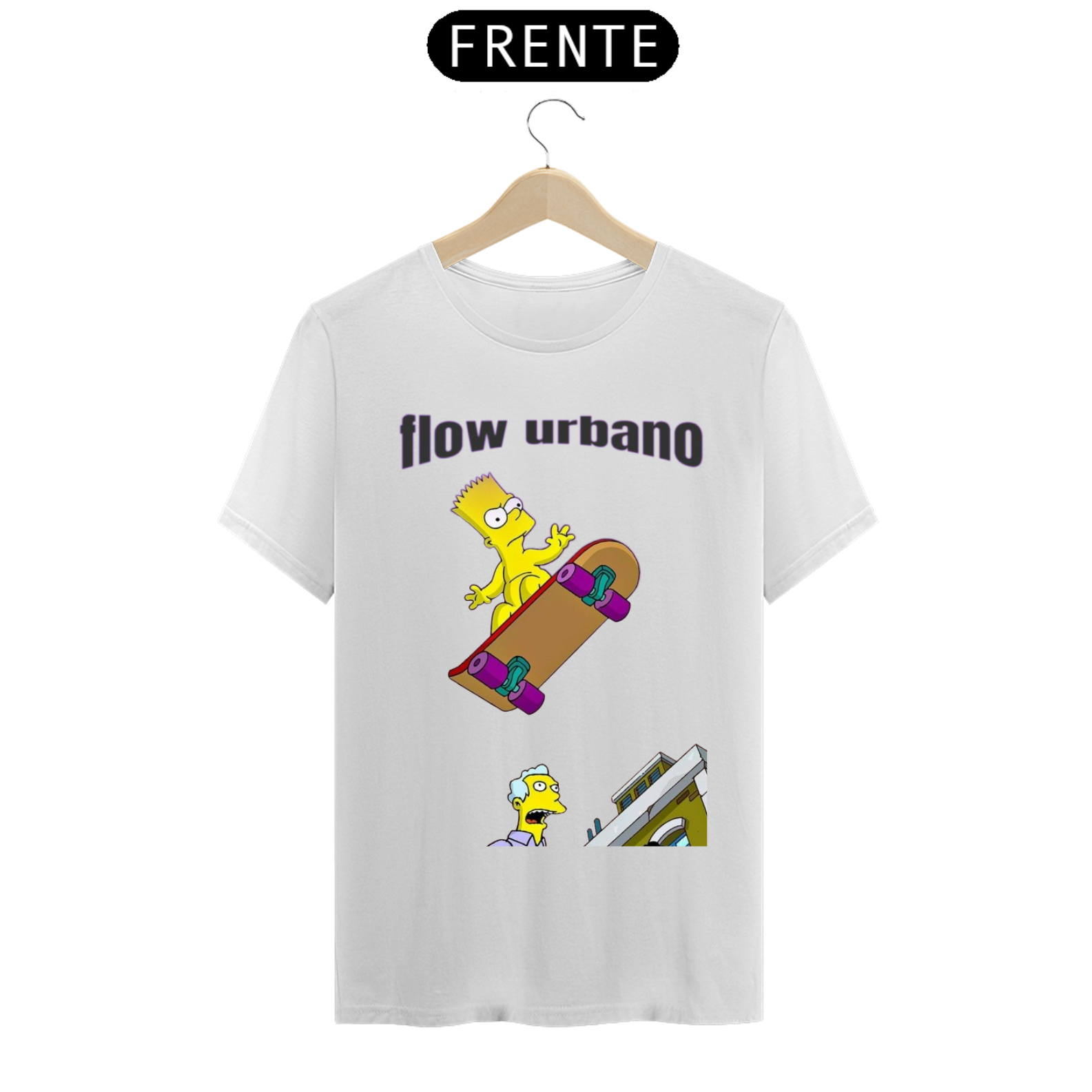 Nome do produto: Camiseta flow urbano Bart Simpson