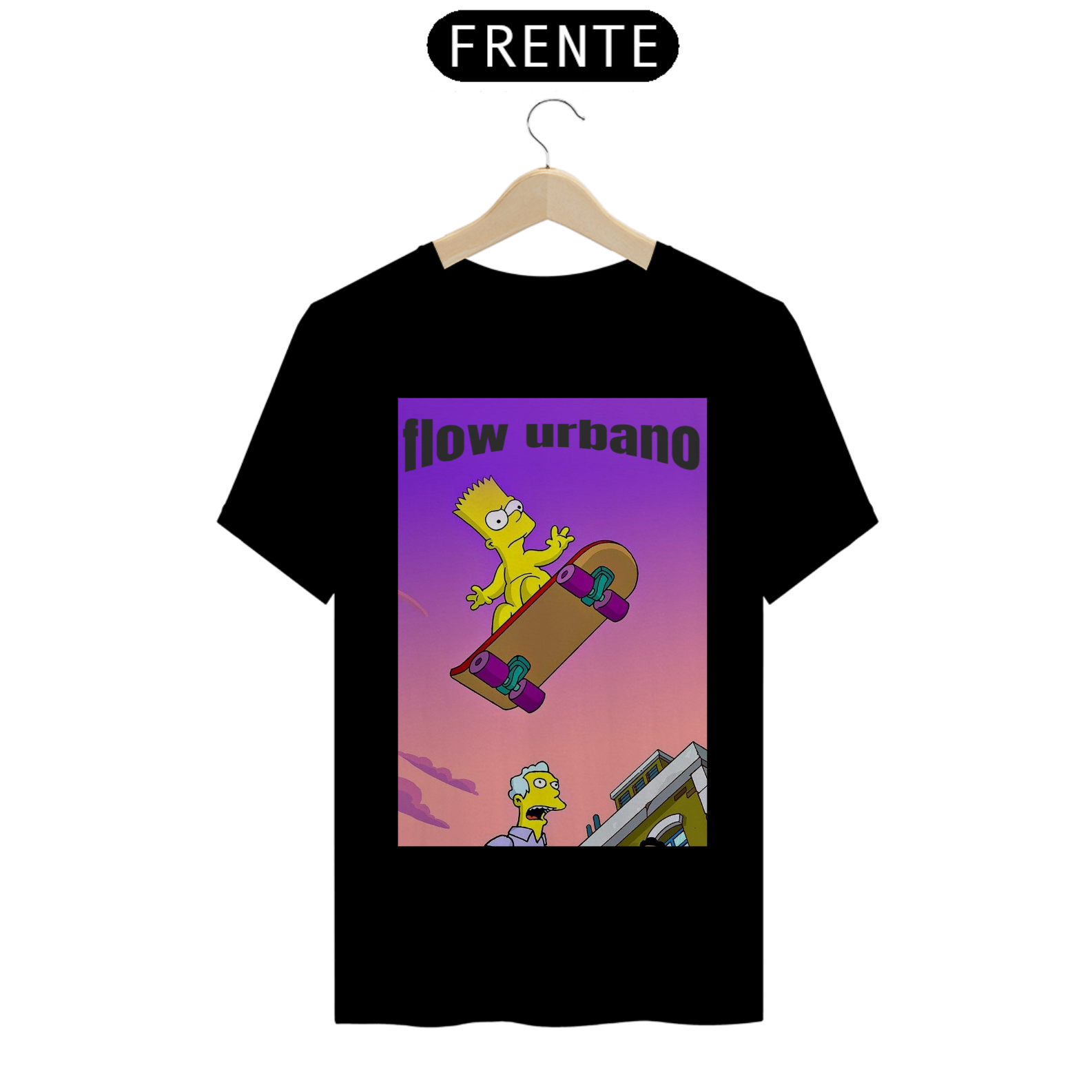 Camiseta Bart Simpson flow urbano