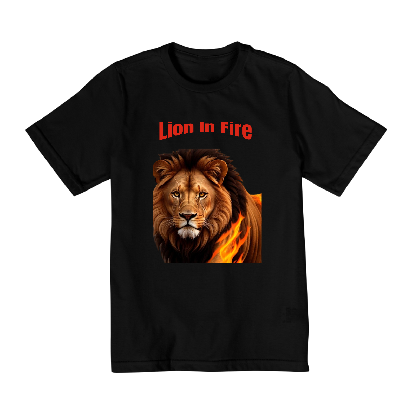 Camiseta Lion In Fire