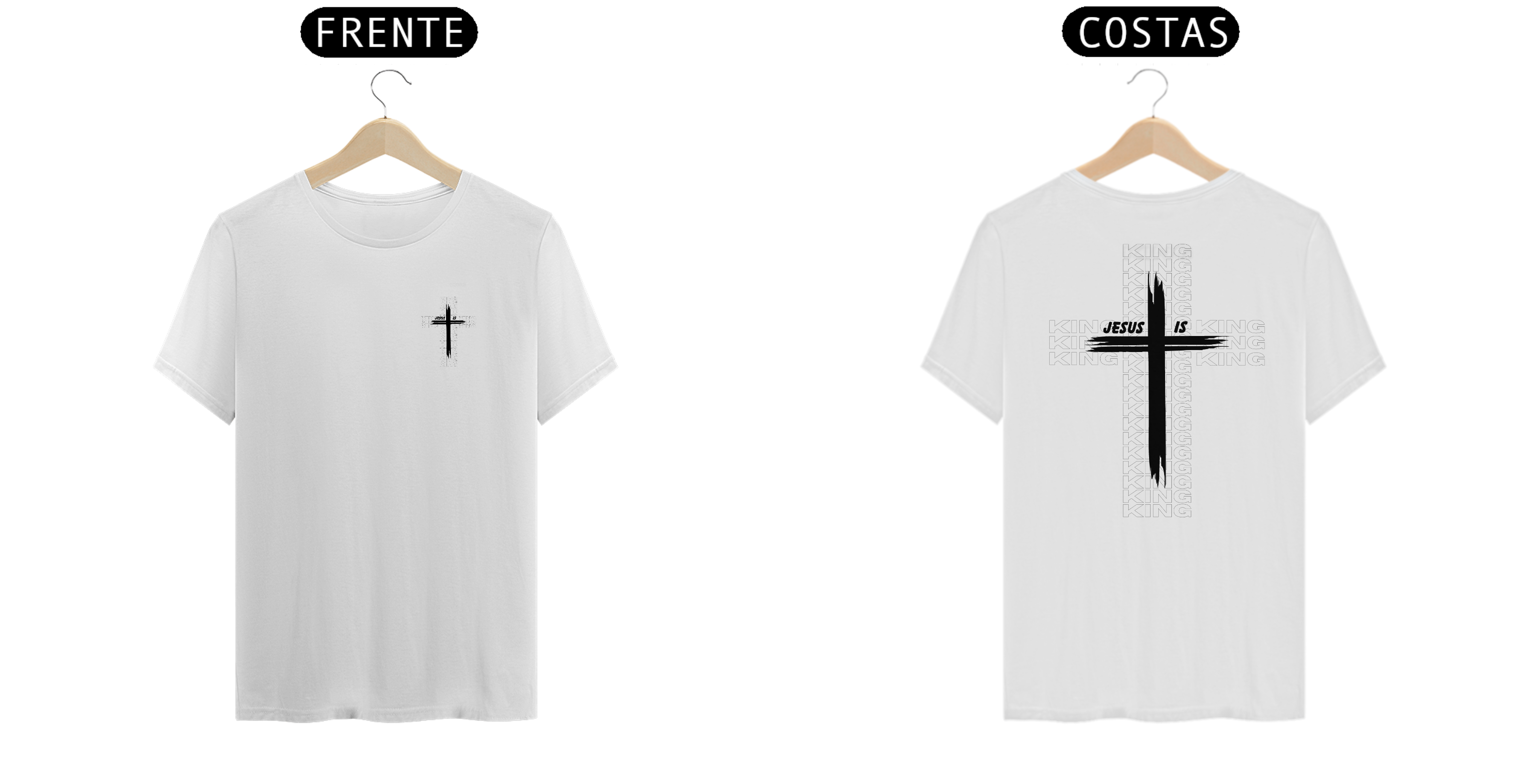 T-Shirt Jesus Is King - Branca