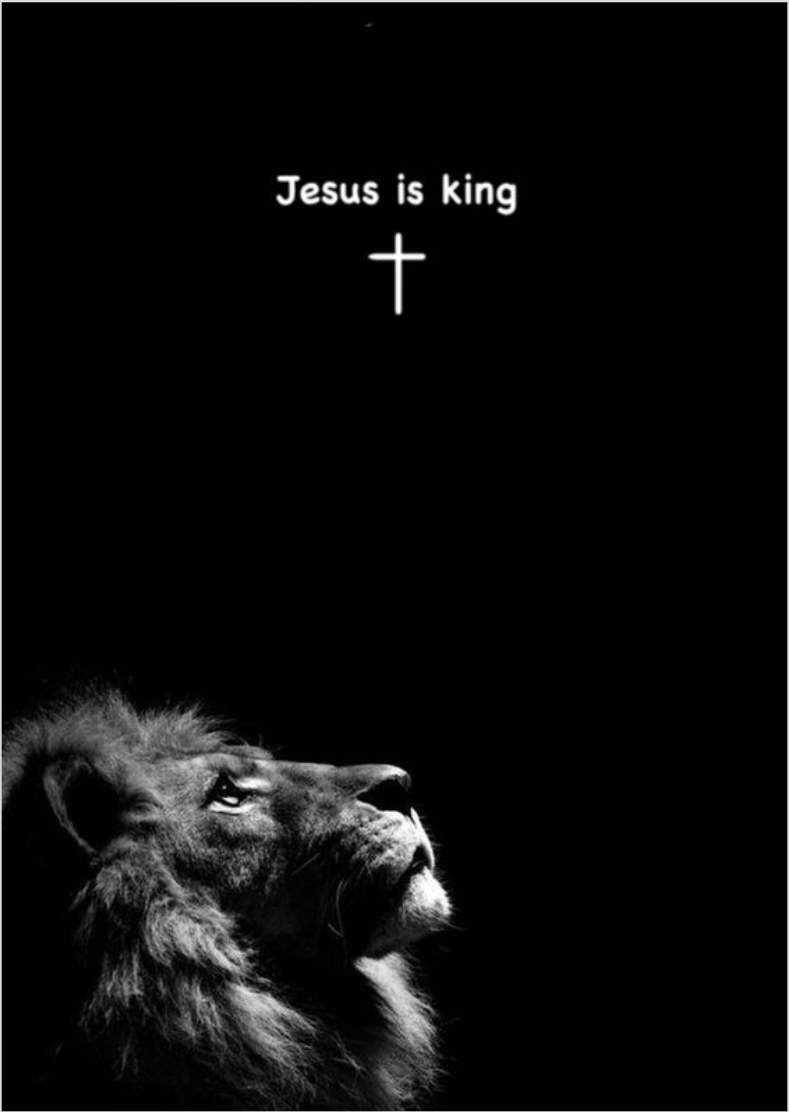 Poster - Jesus Is King / Leão de Judá