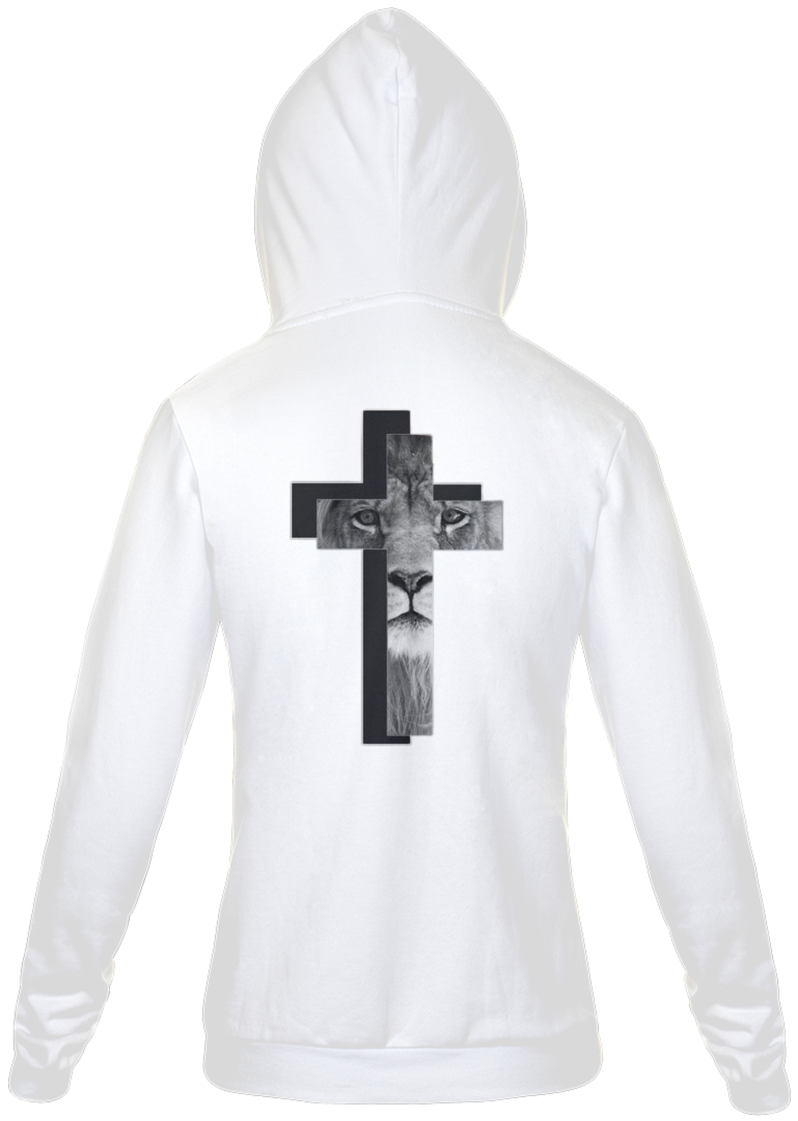 Moletom Cruz / Leão de Judá - Branco