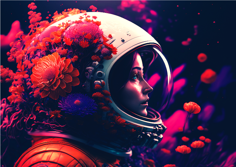 Poster - Astronauta Flores