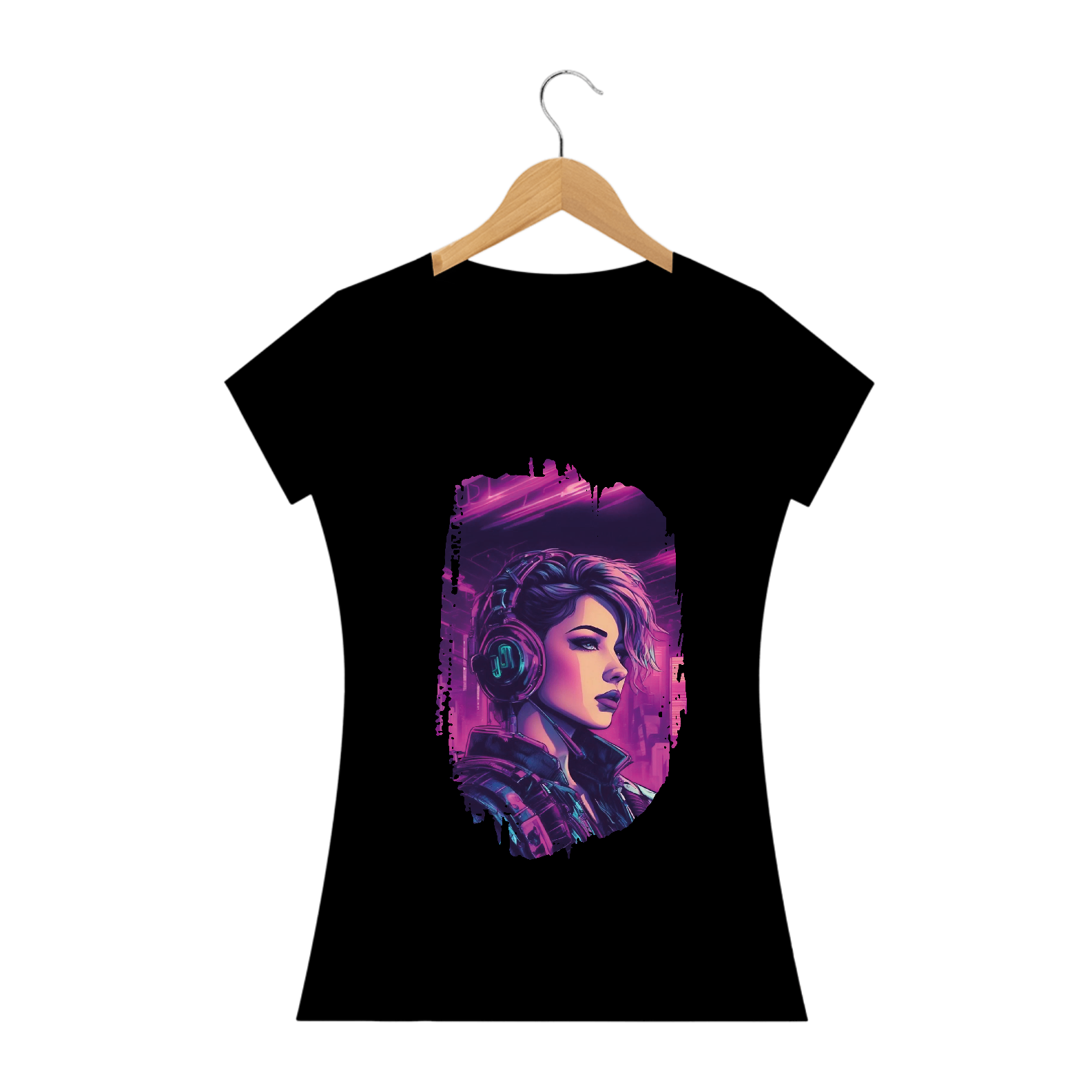 Camiseta - Girl Cyberpunk-02