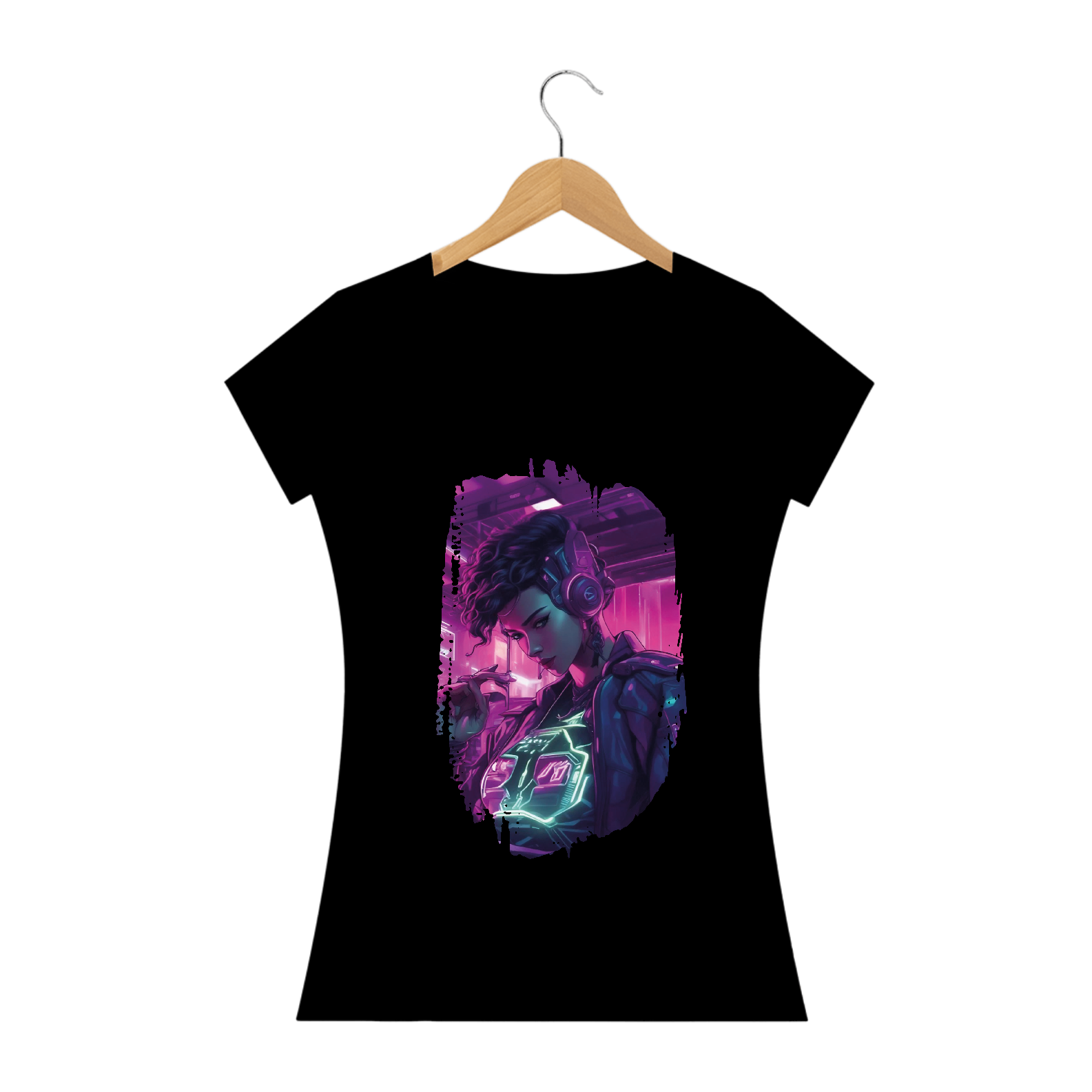 Camiseta - Girl Cyberpunk-03