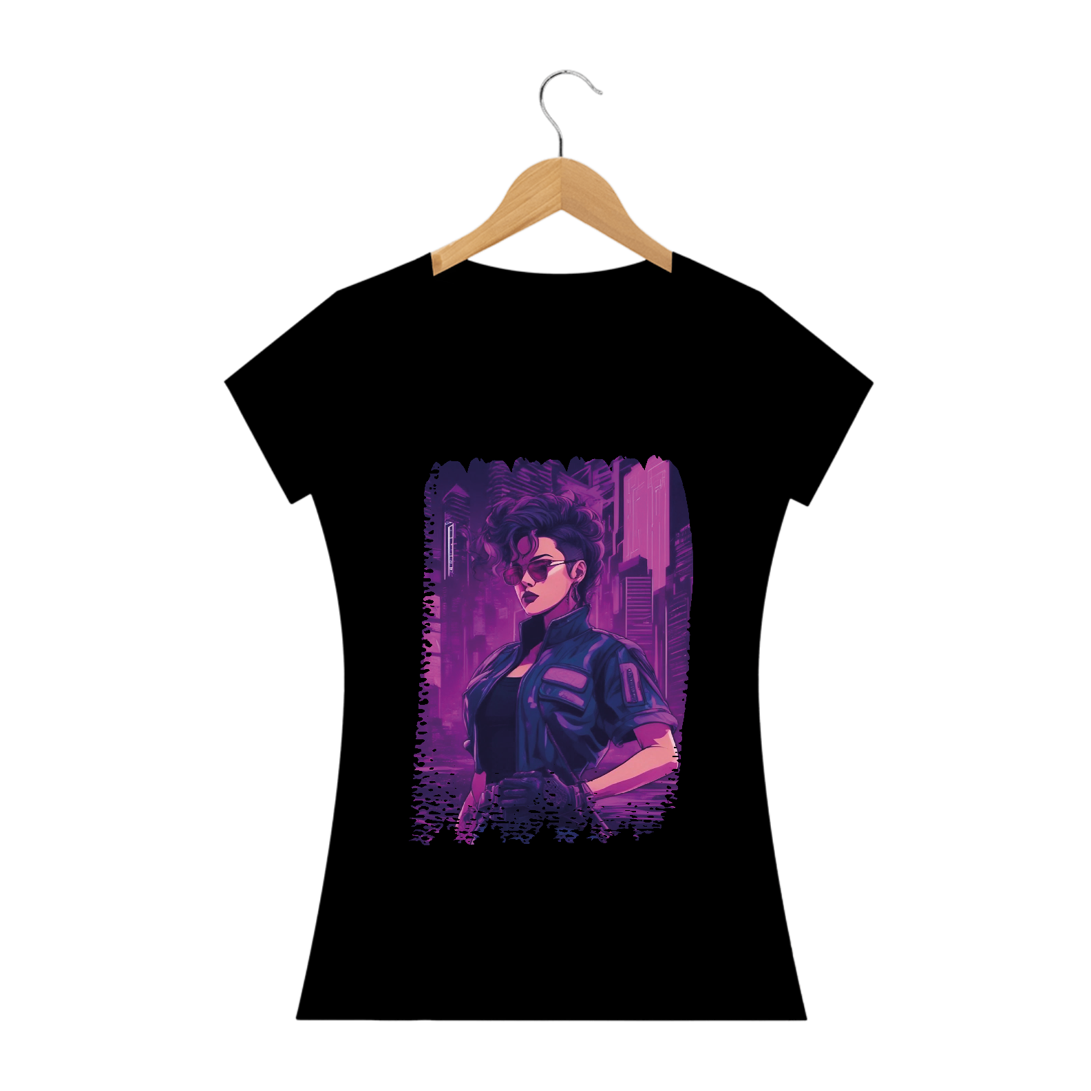 Camiseta - Girl Cyberpunk-05