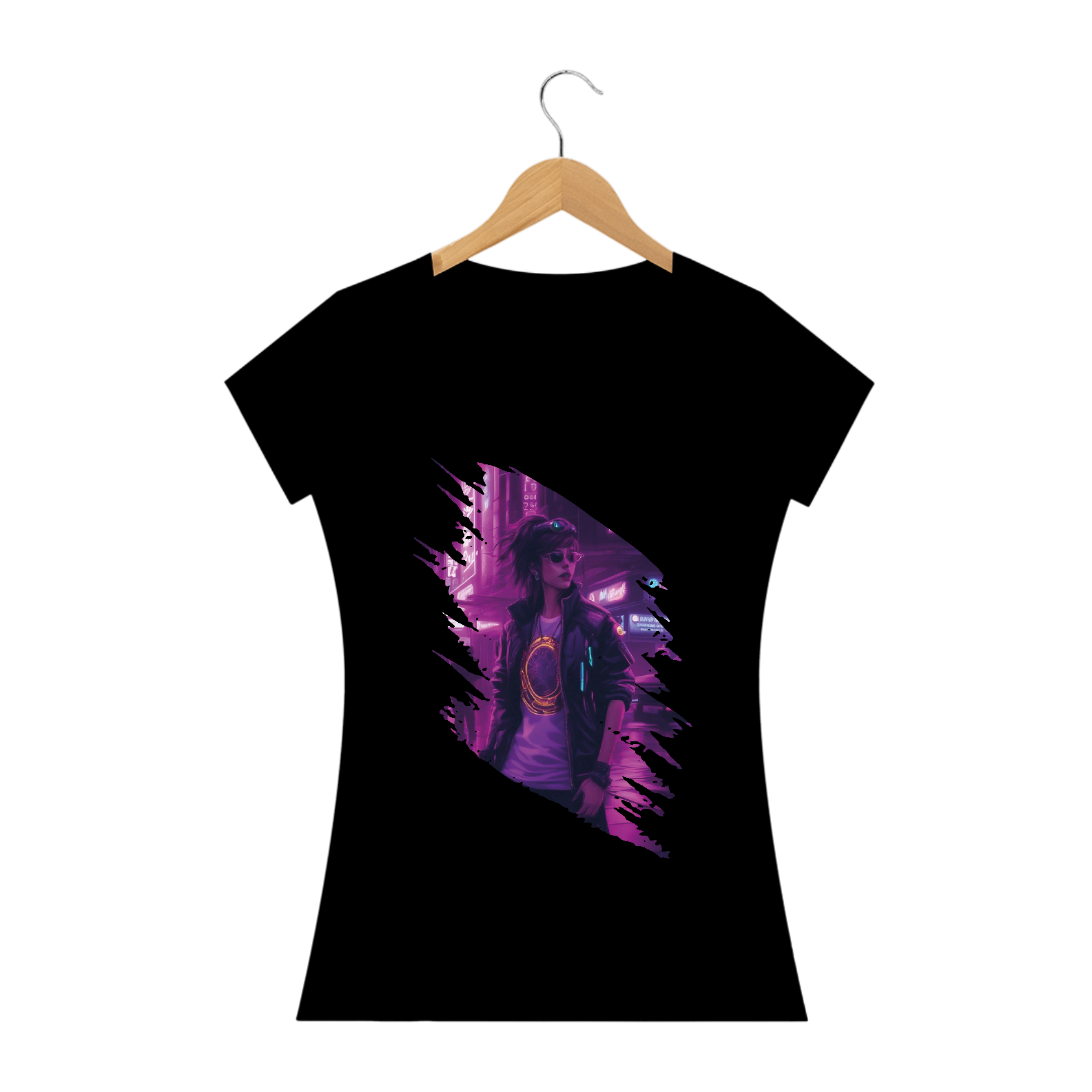 Camiseta - Girl Cyberpunk-06