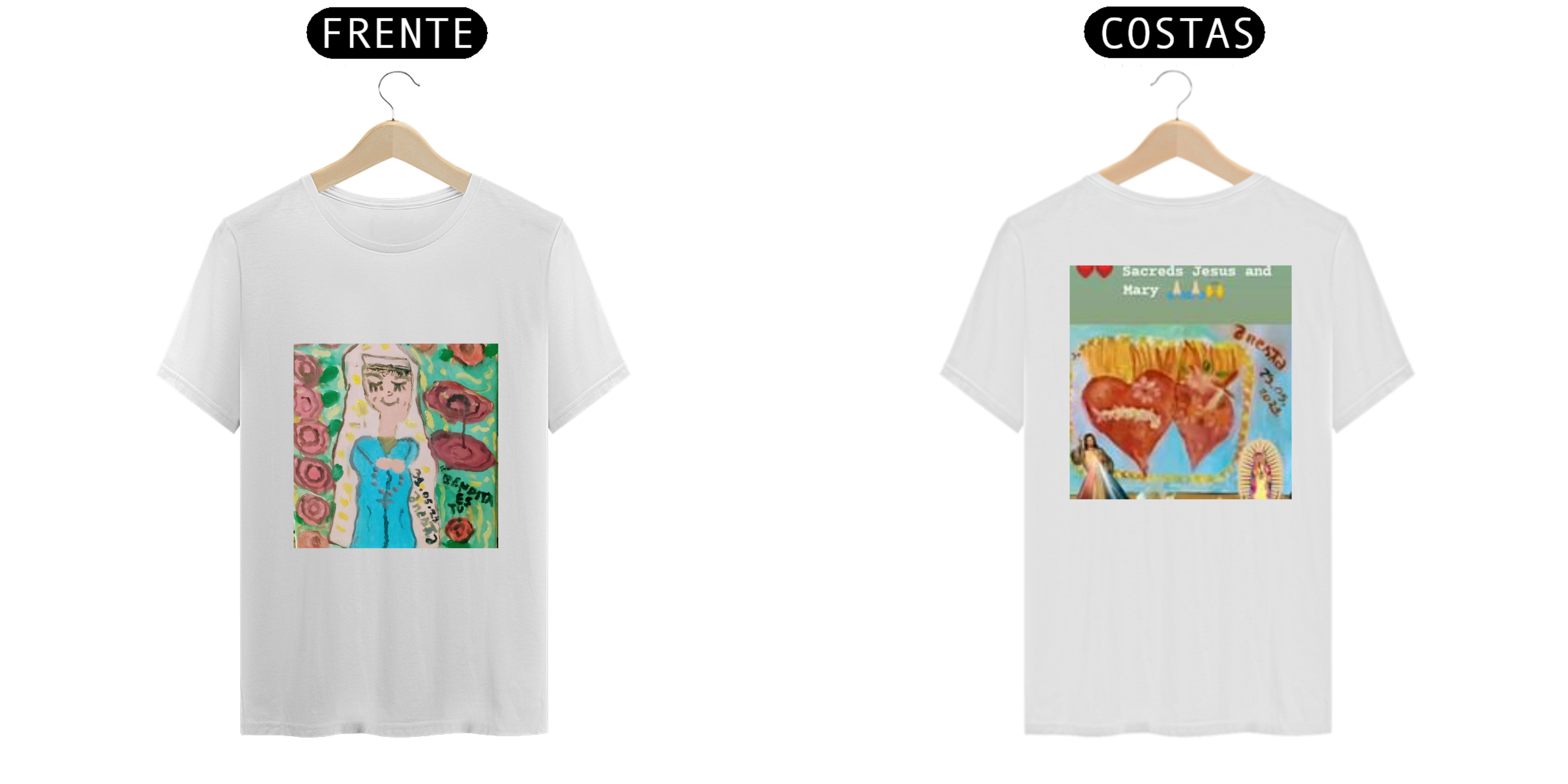 Maria grávida/ Sagrado coração de Jesus e Maria