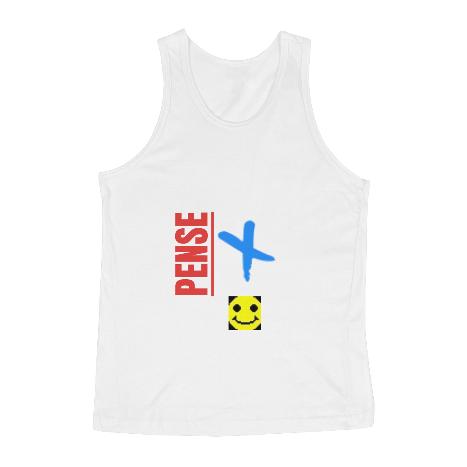 Nome do produto: Camisa regata pense positivo