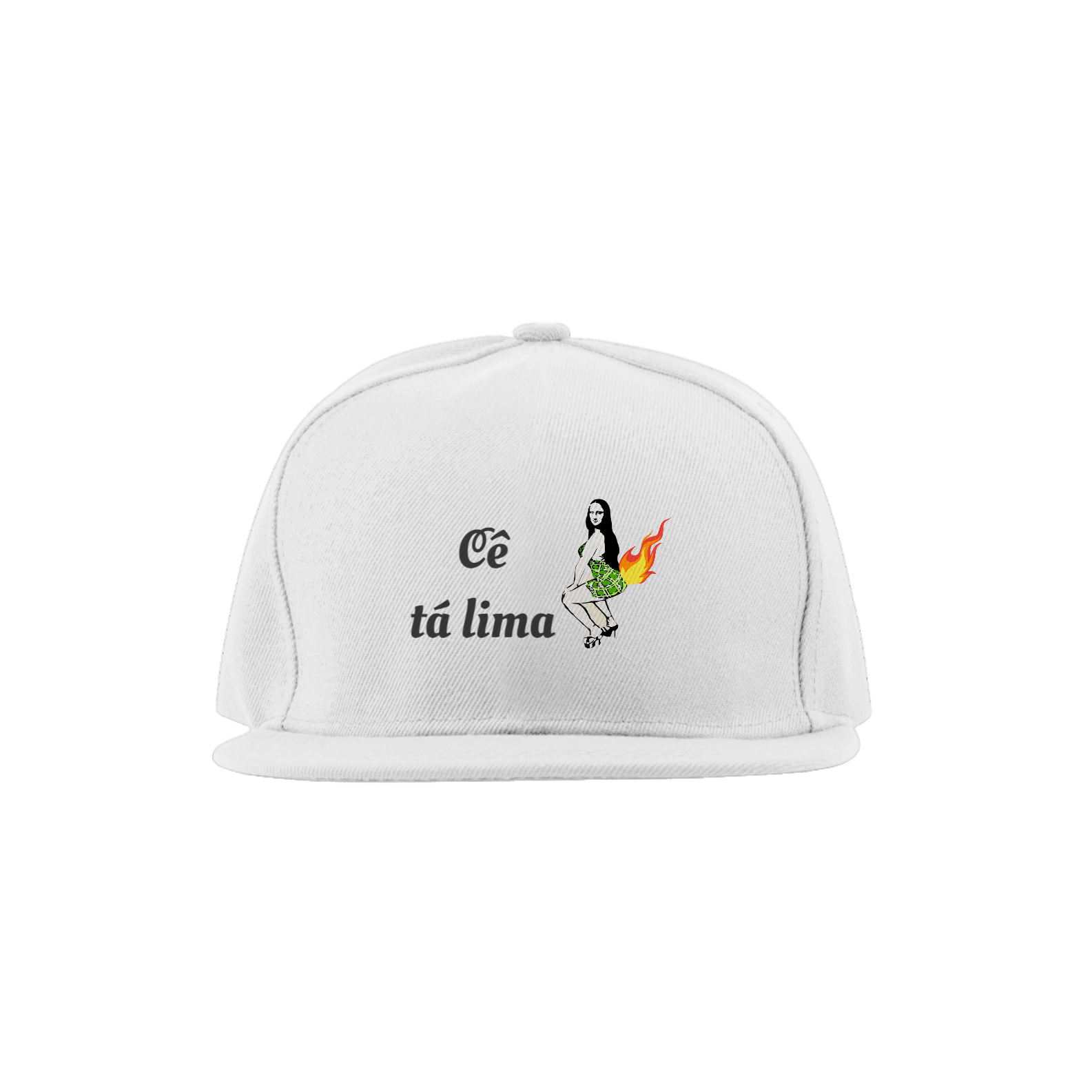 Boné, cê tá lima, branco.