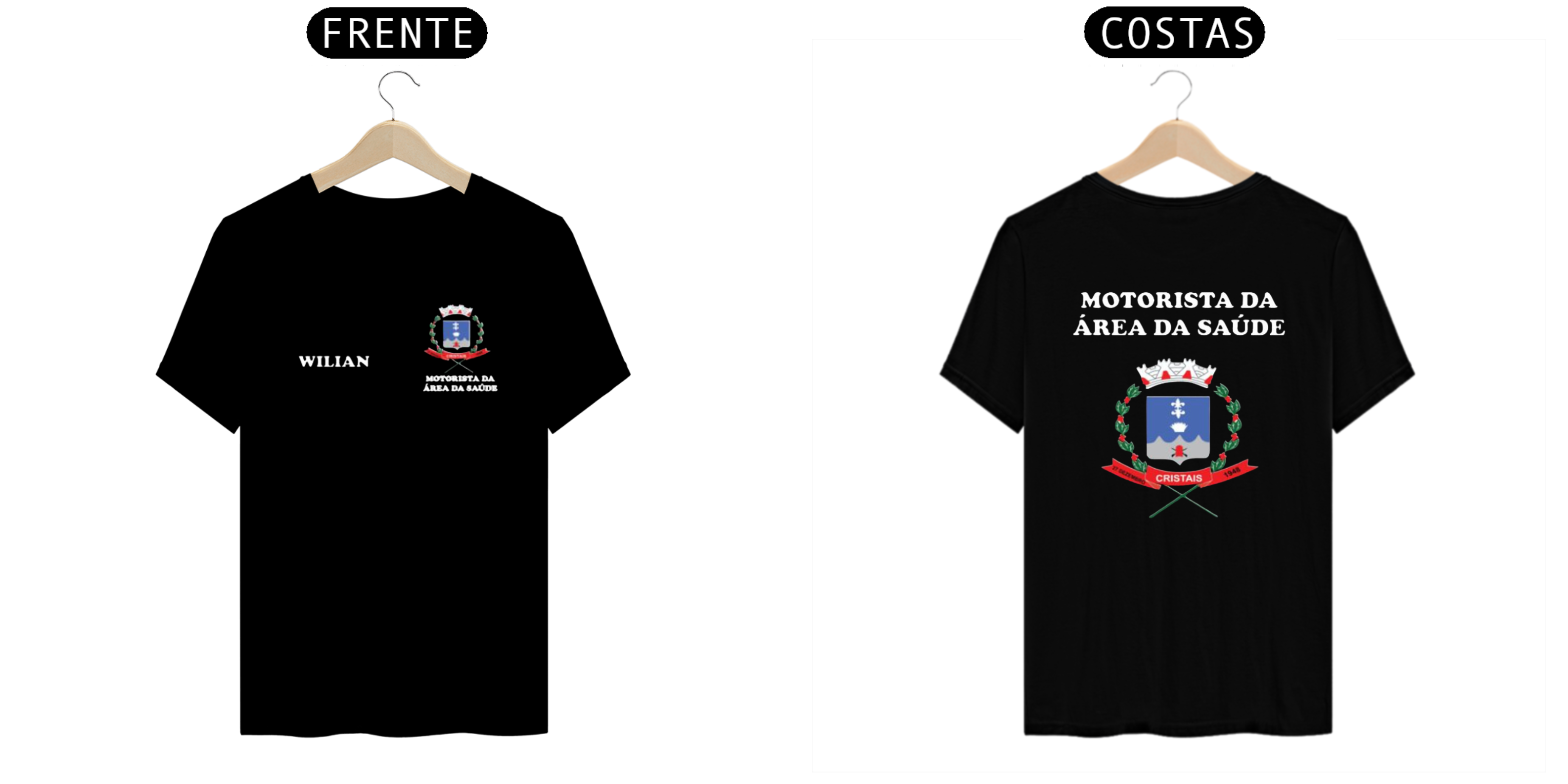 Camiseta prefeitura cristais