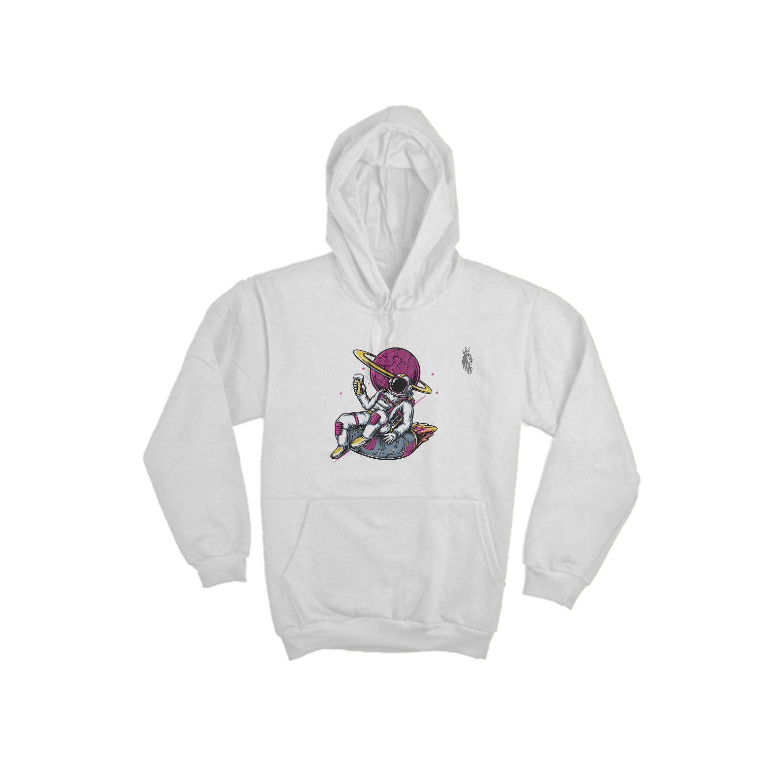 Moletom canguru estampa astronauta space 