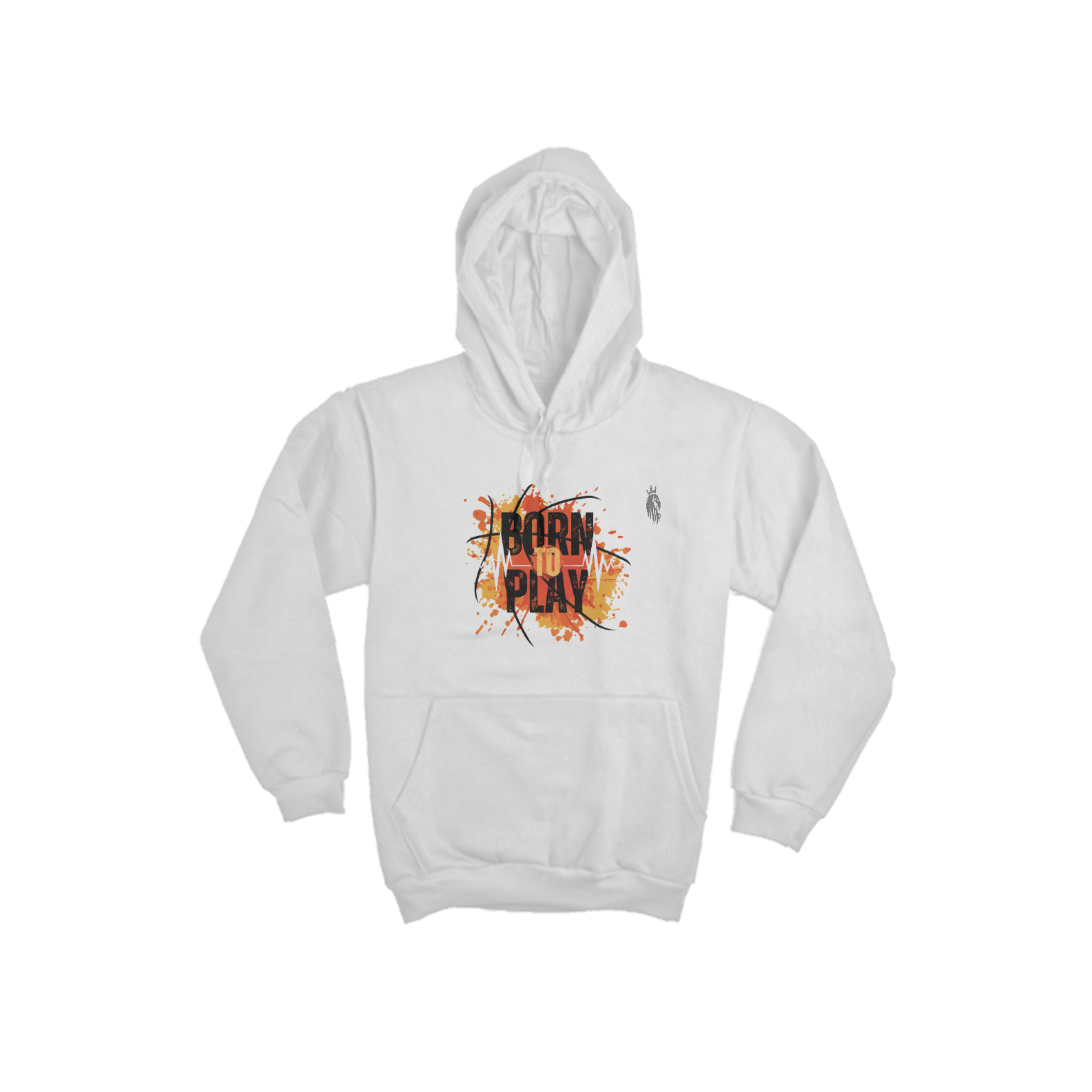 Moletom canguru estampa born to play (nascido pra jogar)