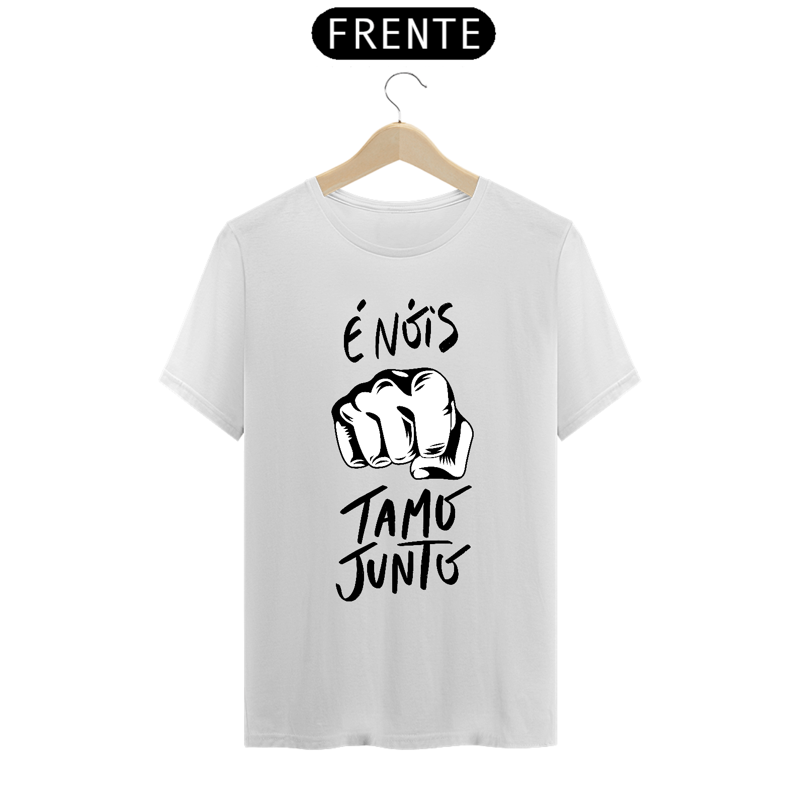 Camiseta é nóis tamo junto Negrosim