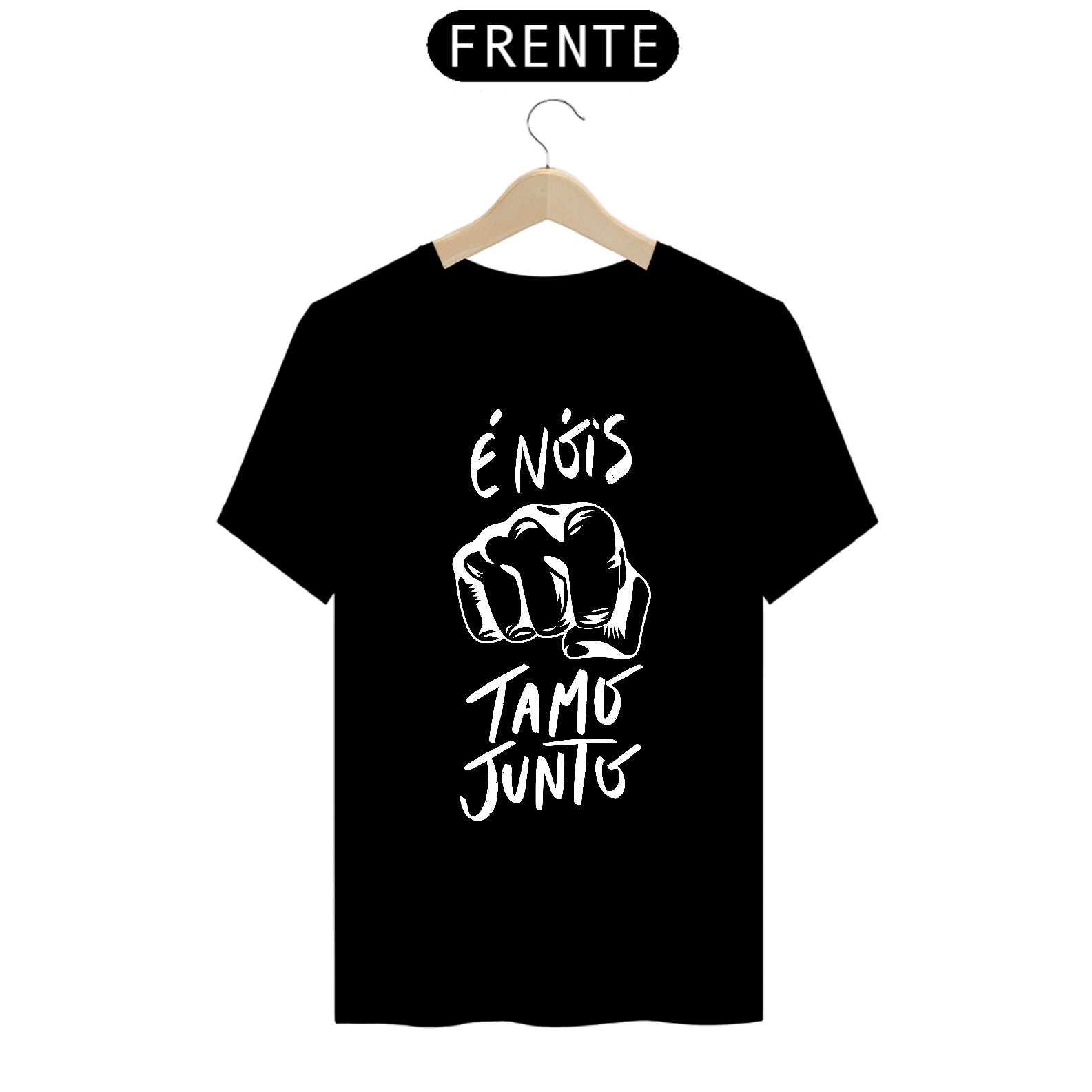 Camiseta é nóis tamo junto Negrosim