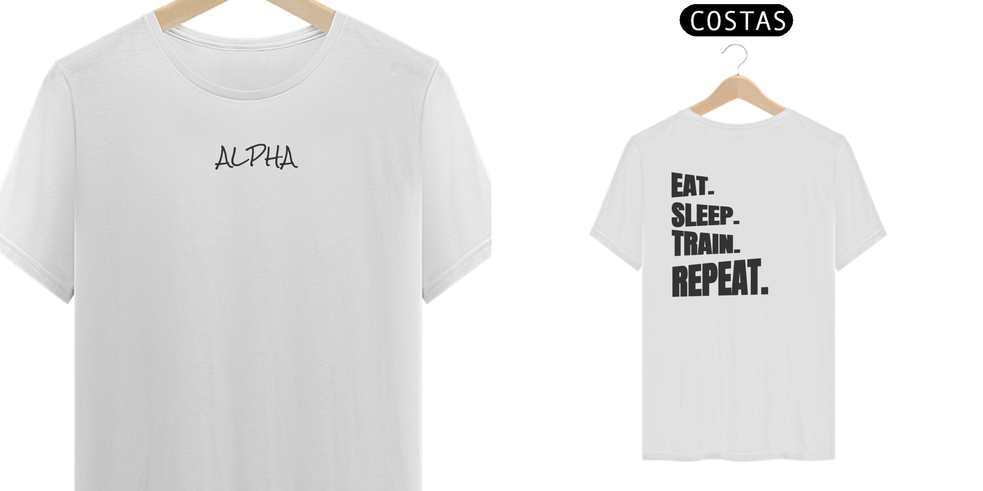 Nome do produto  Camiseta ALPHA Comer, Dormir, Treinar e Repetir.