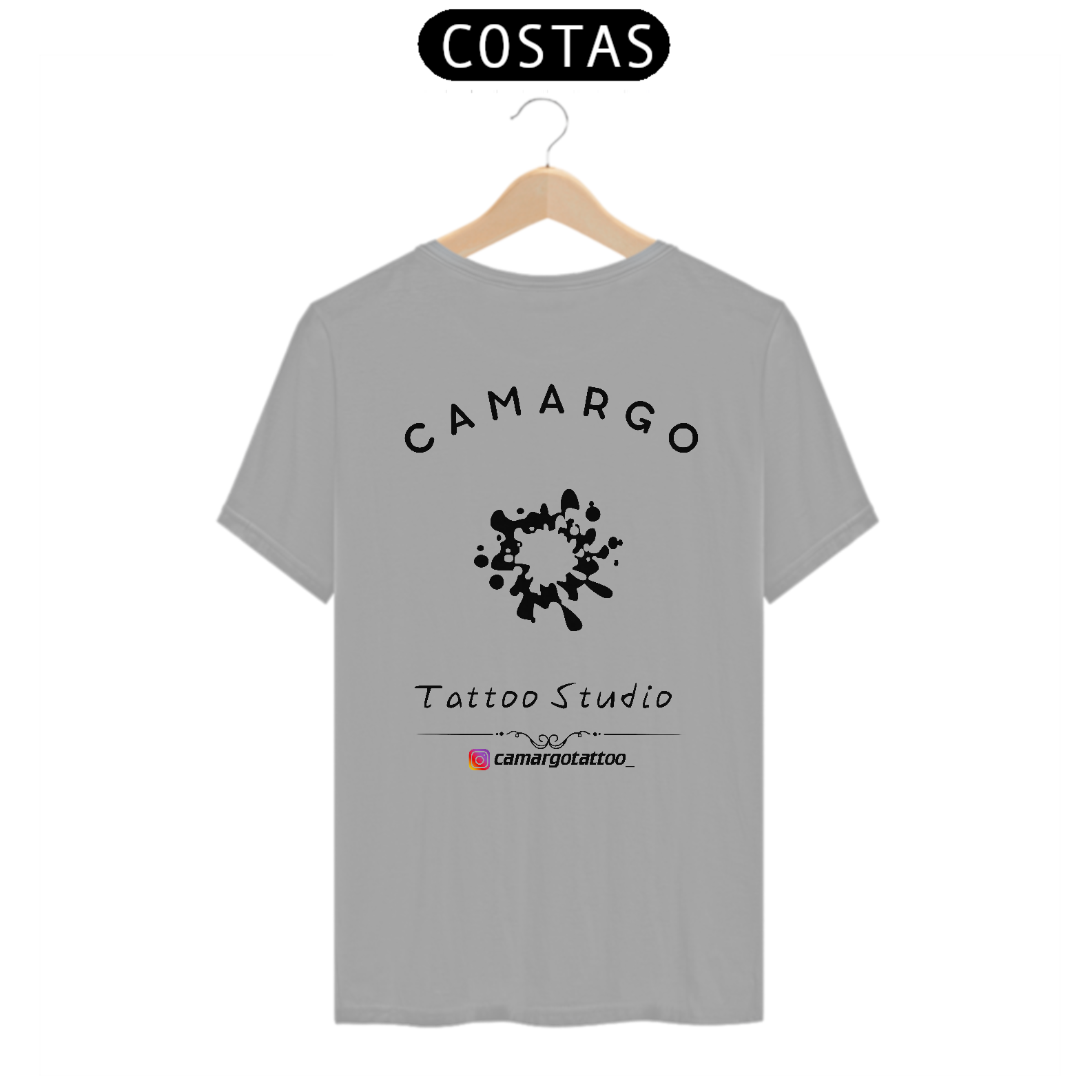 Nome do produto: Camisa Enzo cinza Costas