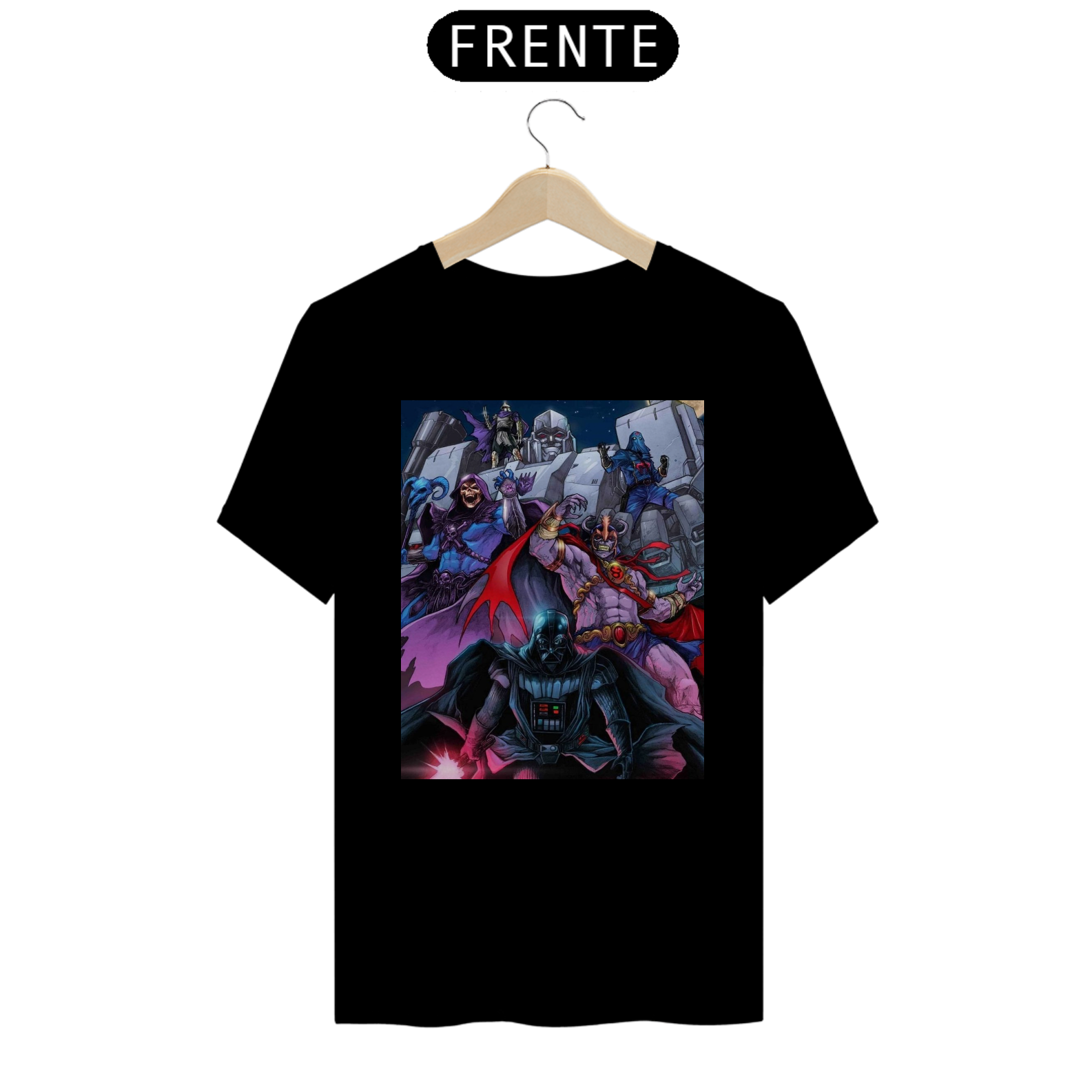 Camiseta T-Shiet Quality Vilões Anos 80 