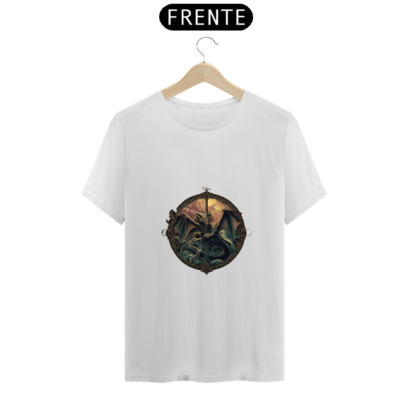 Camiseta Unissex Coleção Glaurung Senhor dos Anéis Lotr Algodão 100