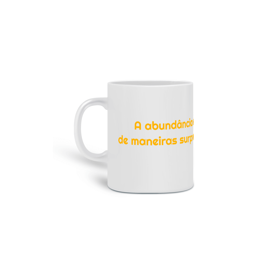 Nome do produto: Caneca - Mantra da Abundância - Amarelo