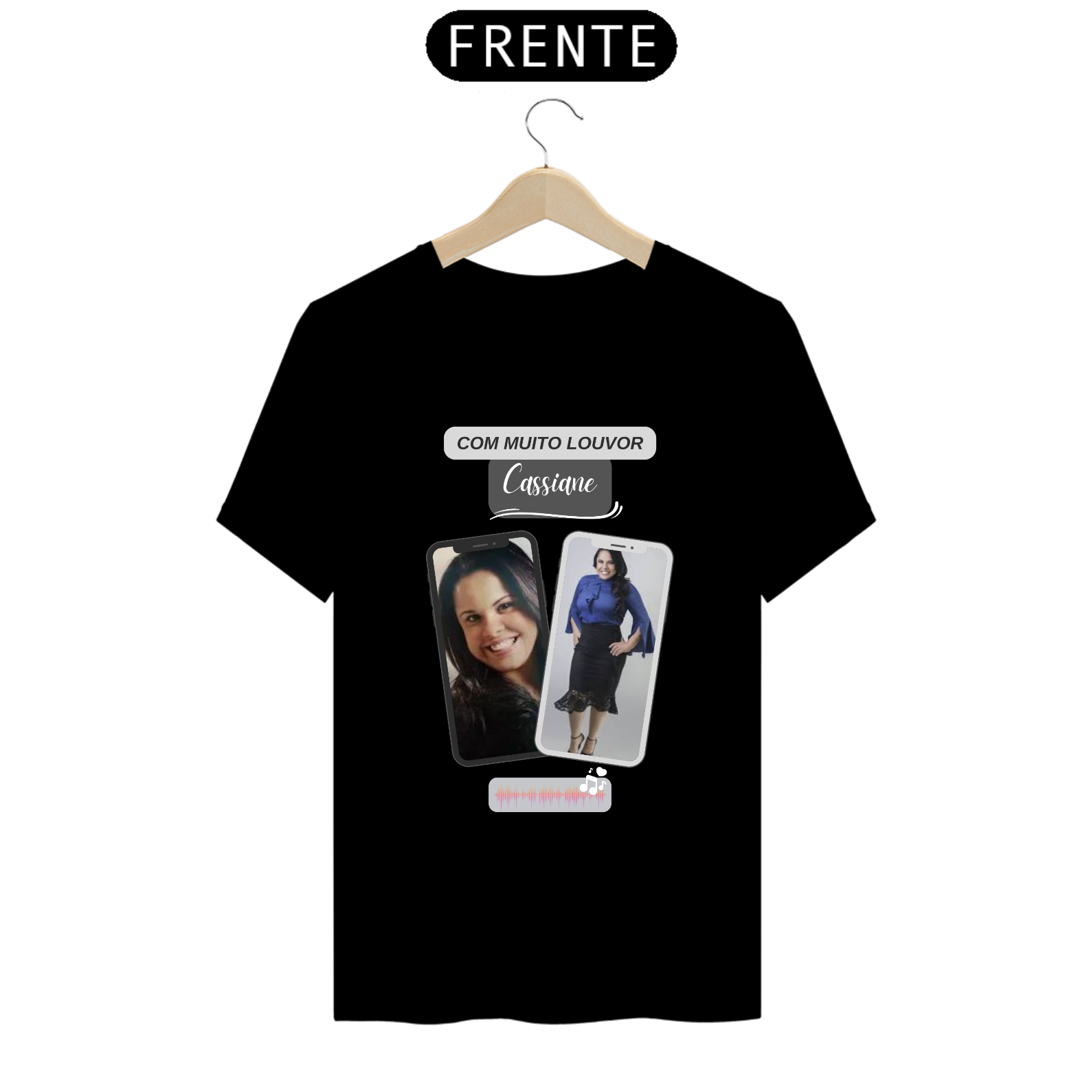 T-Shirt Classic - Cassiane Com Muito Louvor