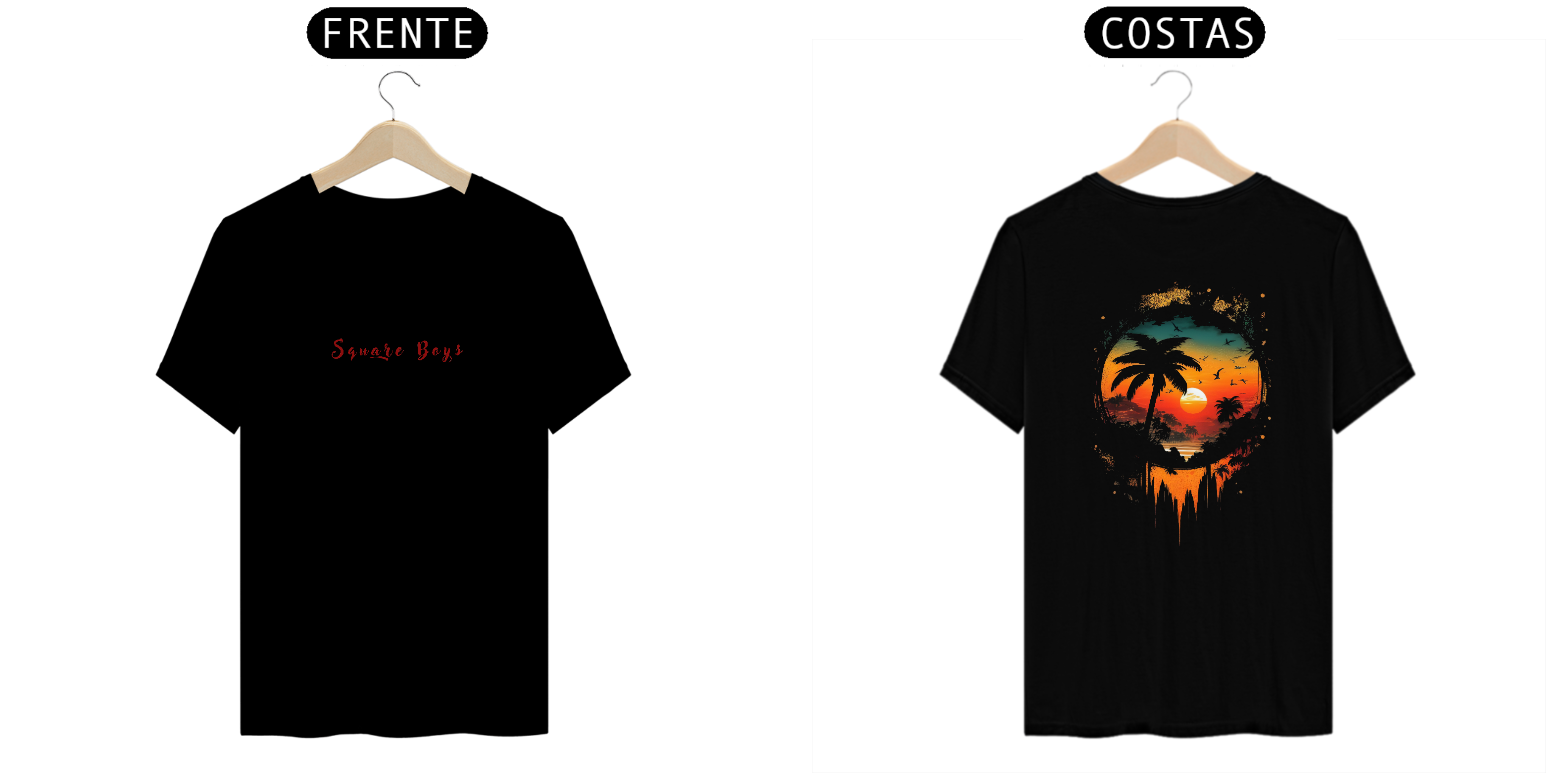 Nome do produto  Camiseta Unissex Square Boys