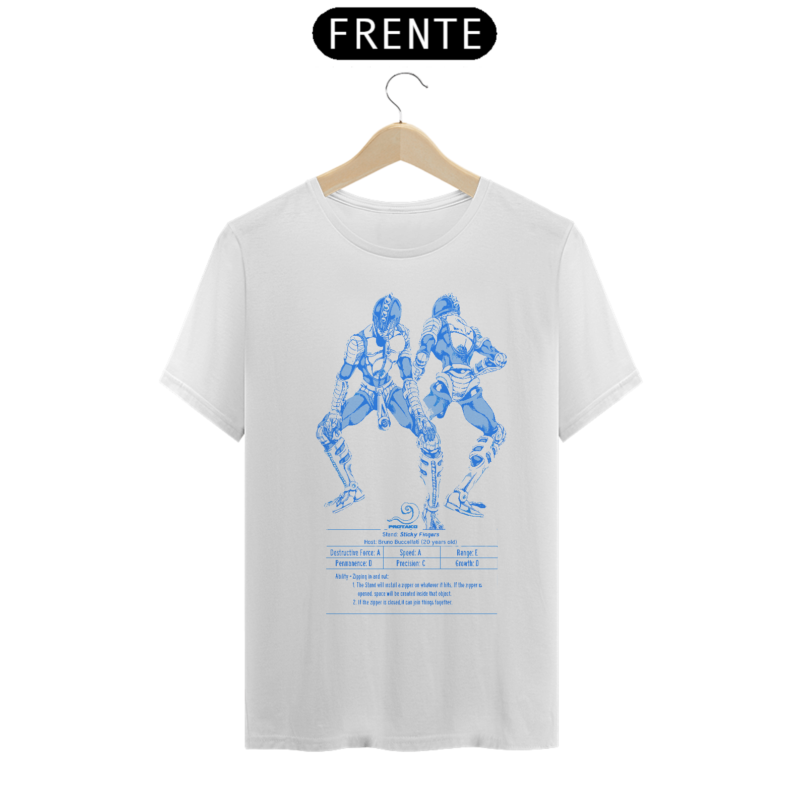 Camiseta Ziper Frente