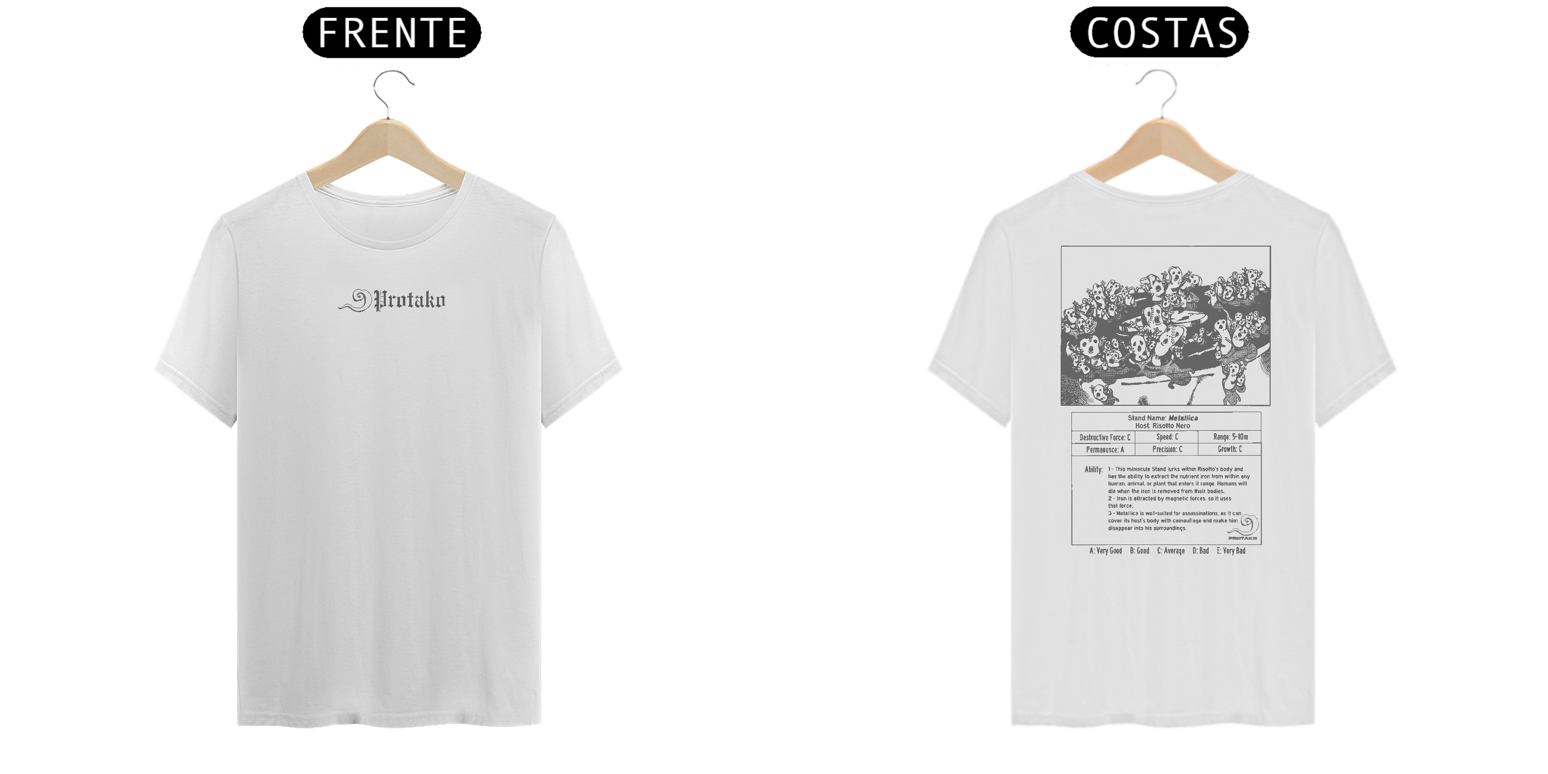 Camiseta Risoto Frente Costas