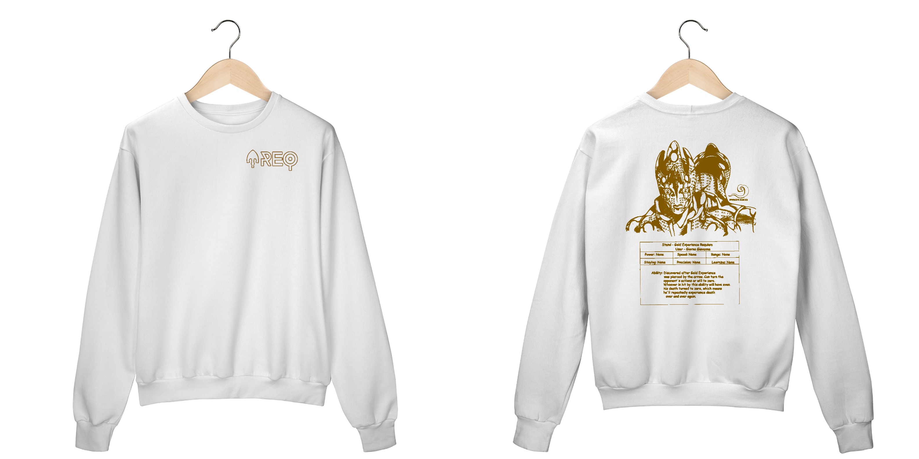 Moletom Fechado Unisex Requiem Frente Costas