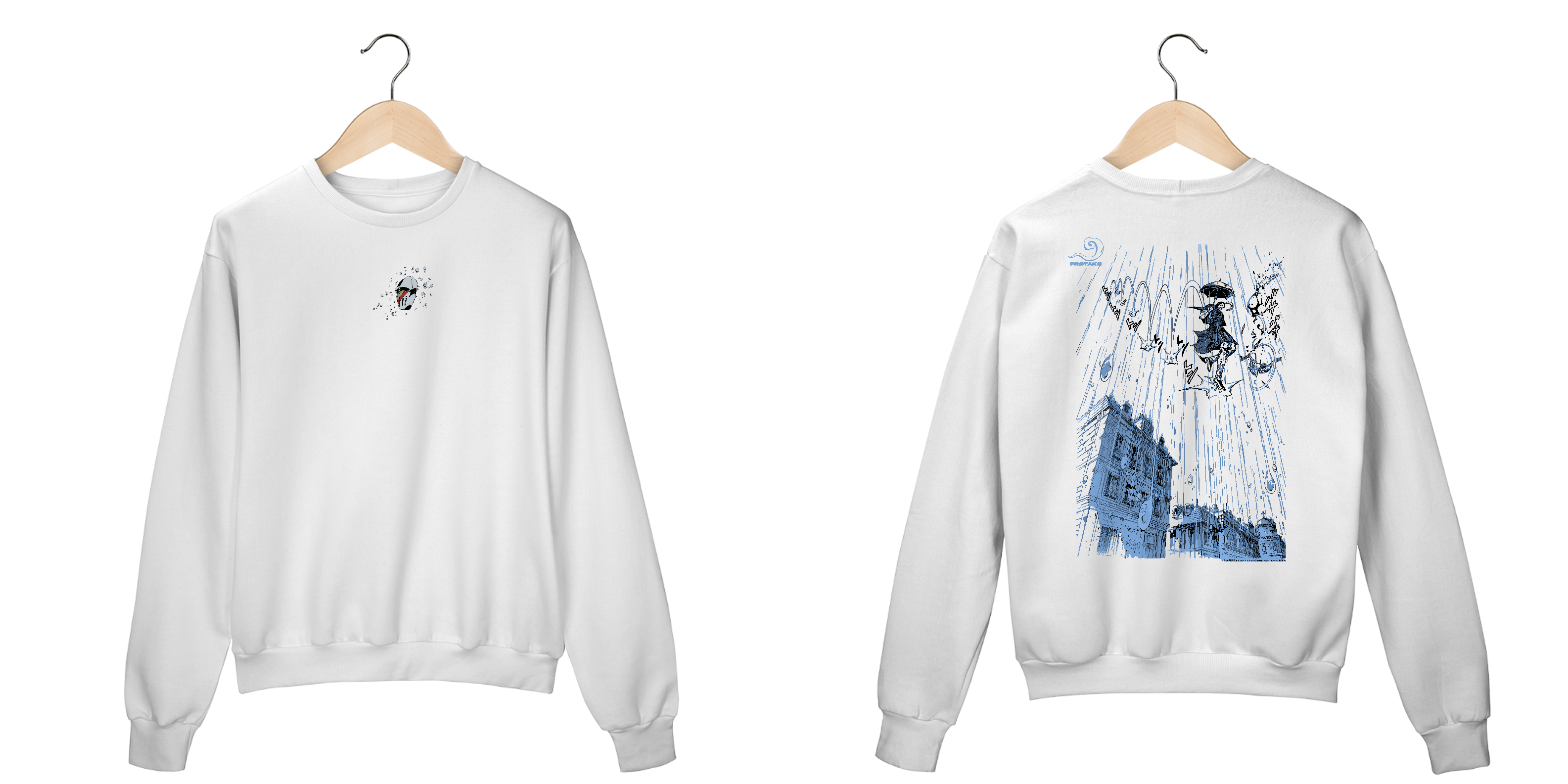 Moletom Fechado Unisex Blackmore Frente Costas