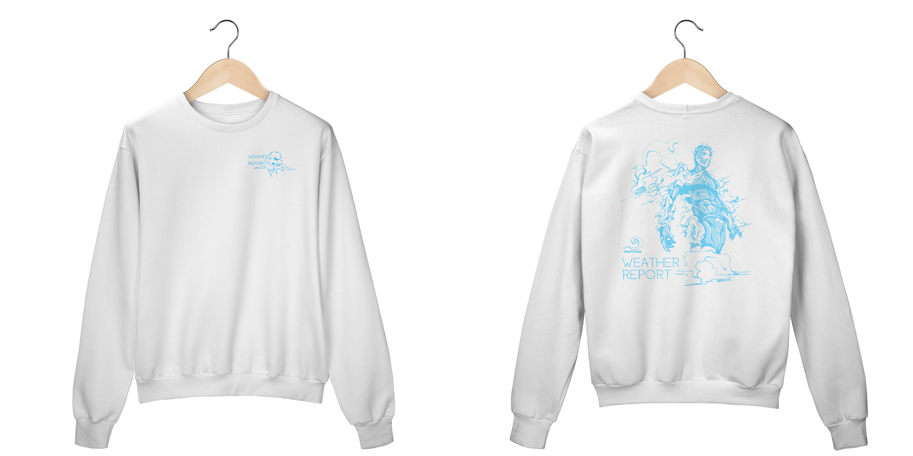 Moletom Fechado Unisex Weather Frente Costas