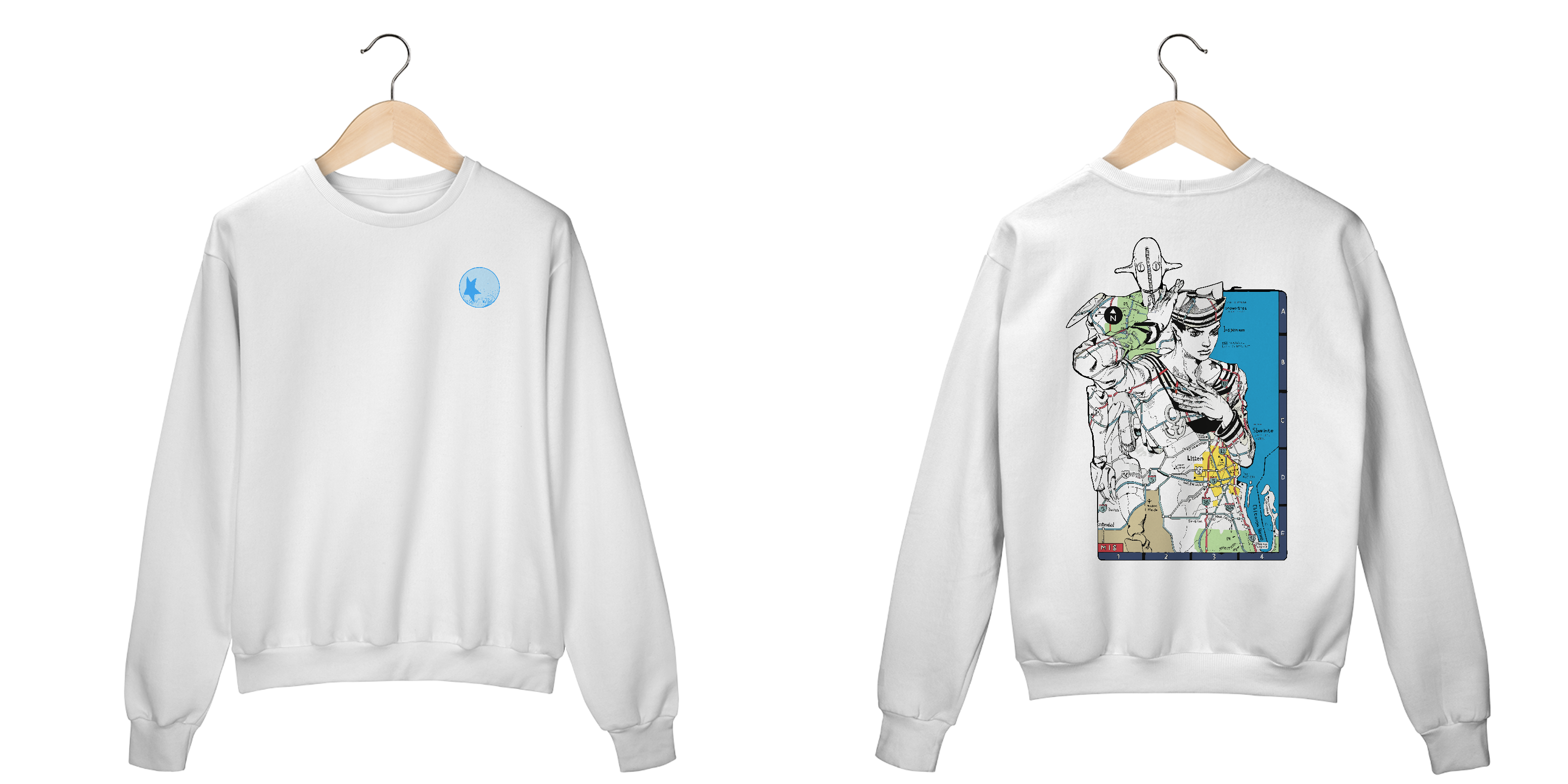 Nome do produto: Moletom Fechado Unisex Gappy Frente Costas