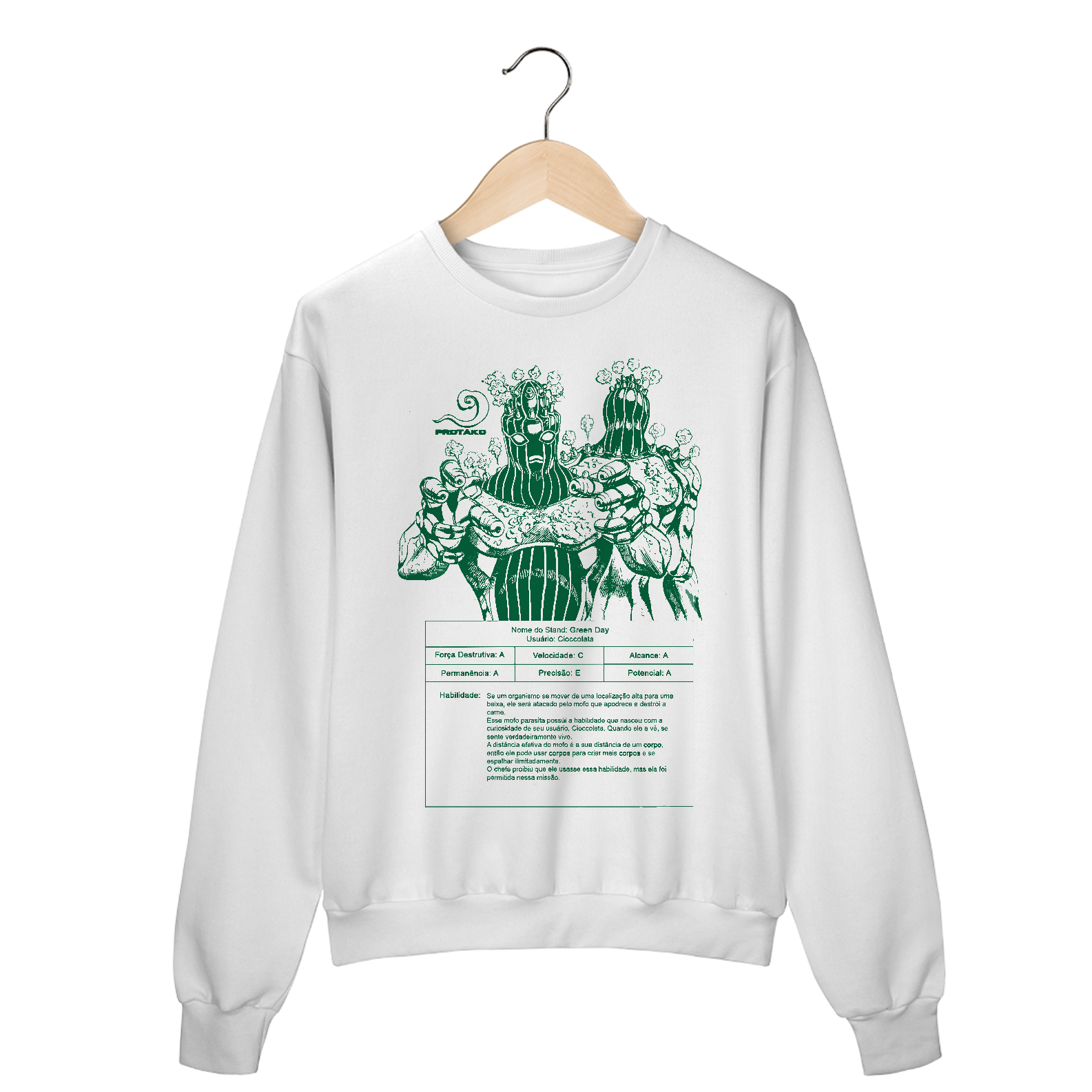 Moletom Fechado Unisex Green Days Frente 