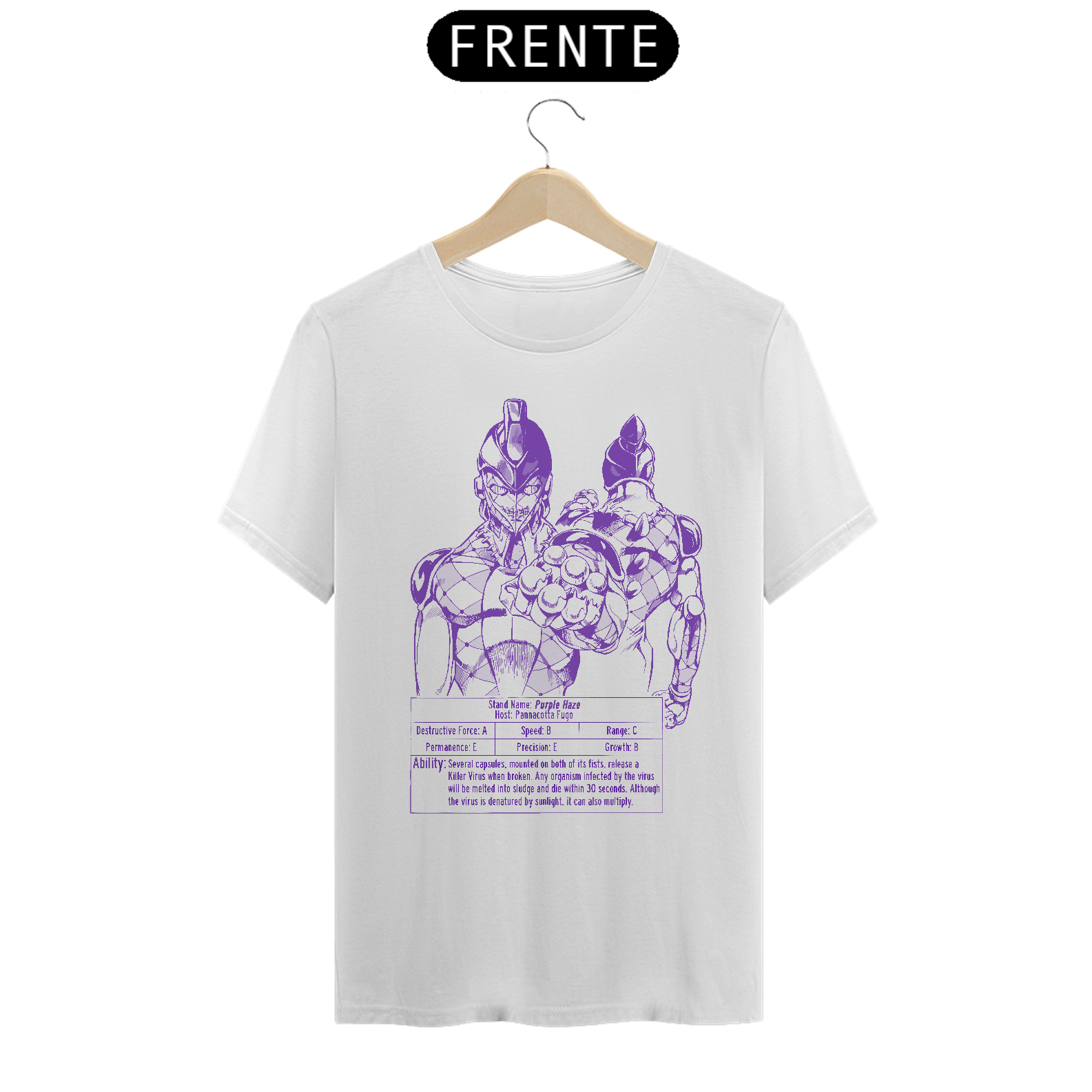 Camiseta Purple Frente 