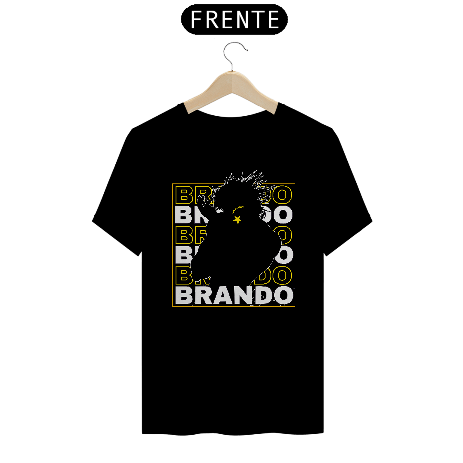 Camiseta Dio Frente Preto