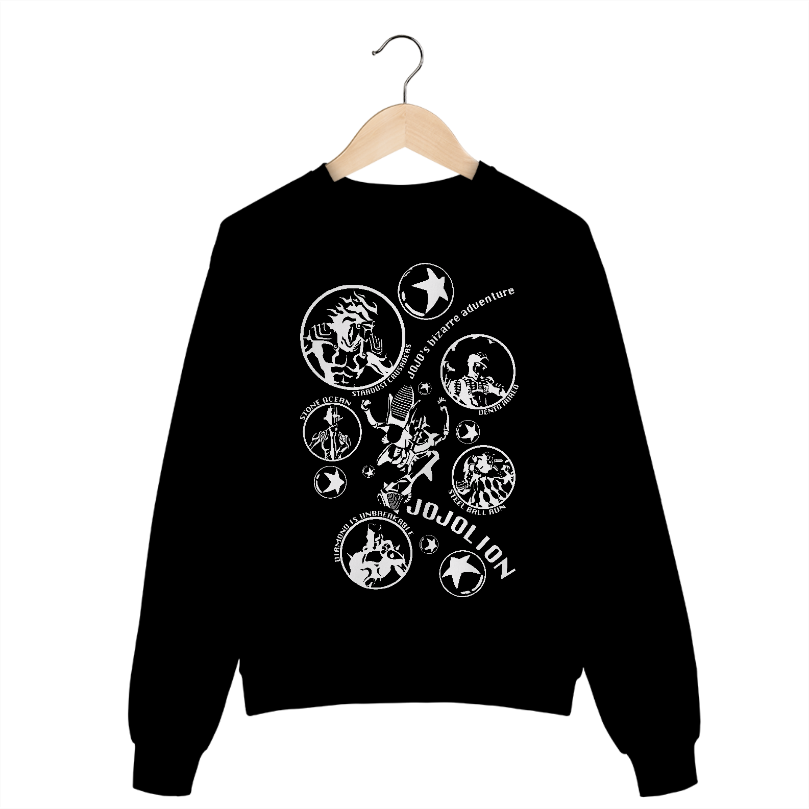 Moletom Fechado Unisex Joestar Frente 