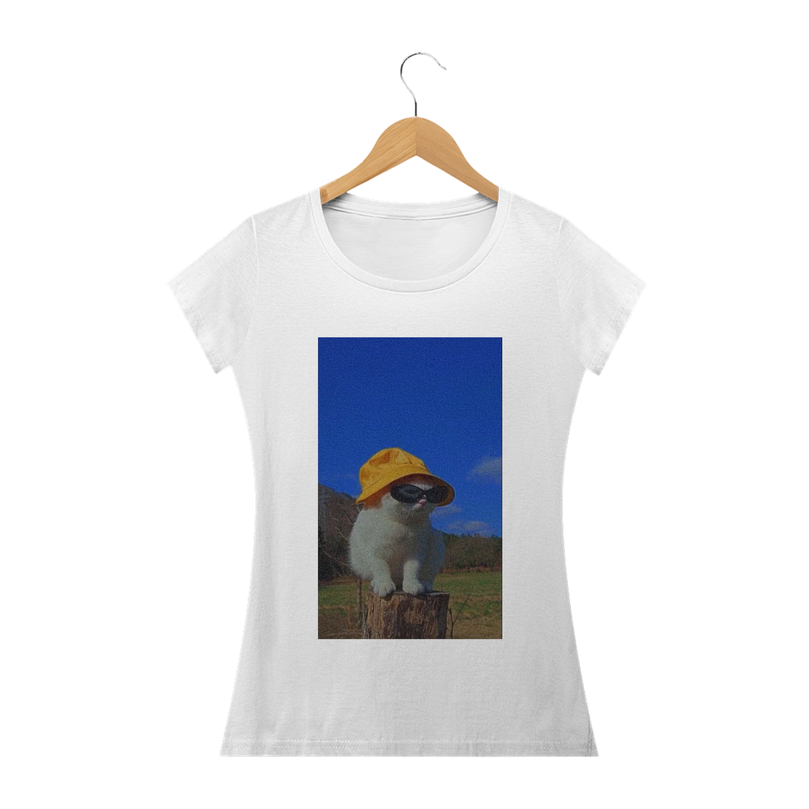 Camisa Feminina Personalizada com Gatinho 