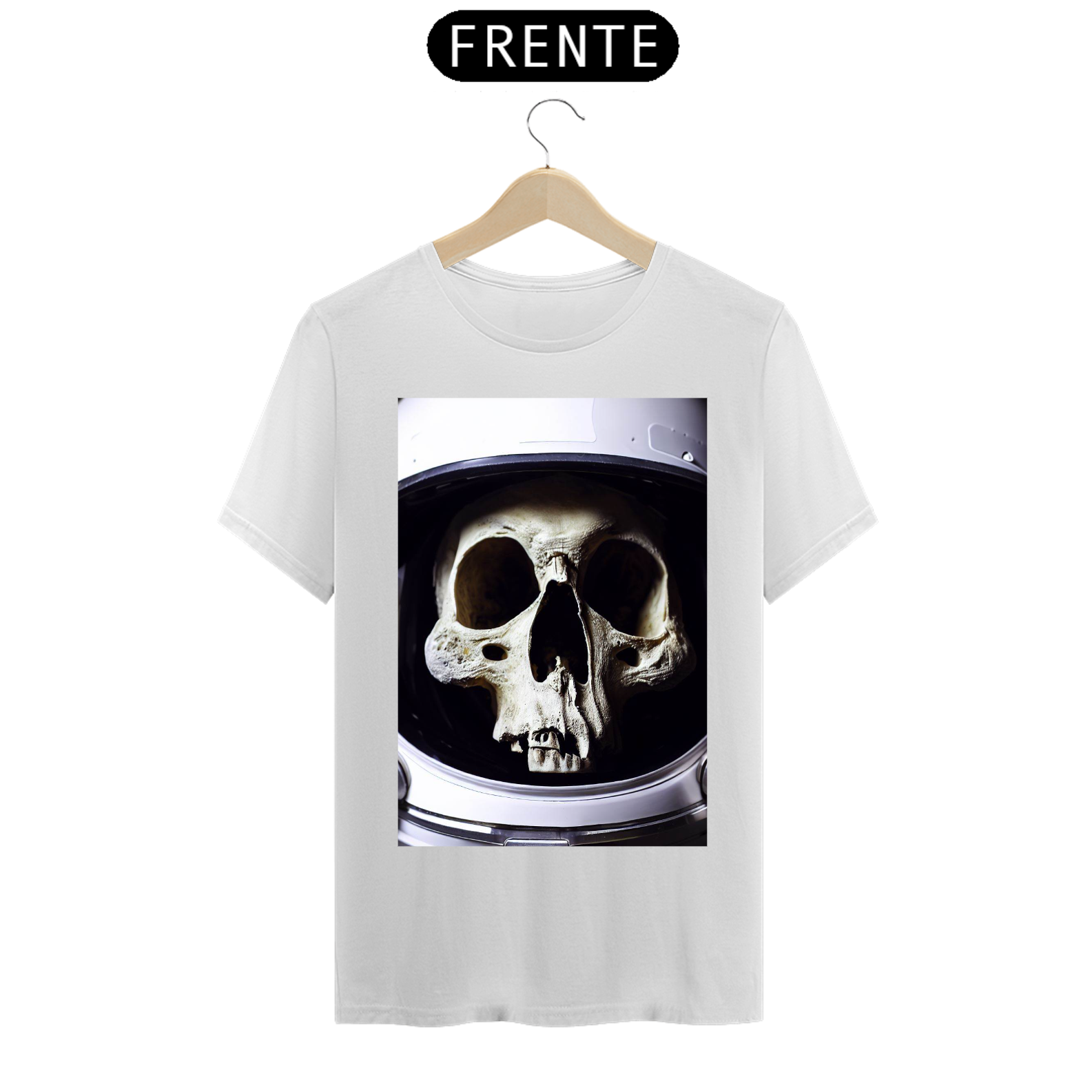 Nome do produto  Camiseta masculina caveira astronauta