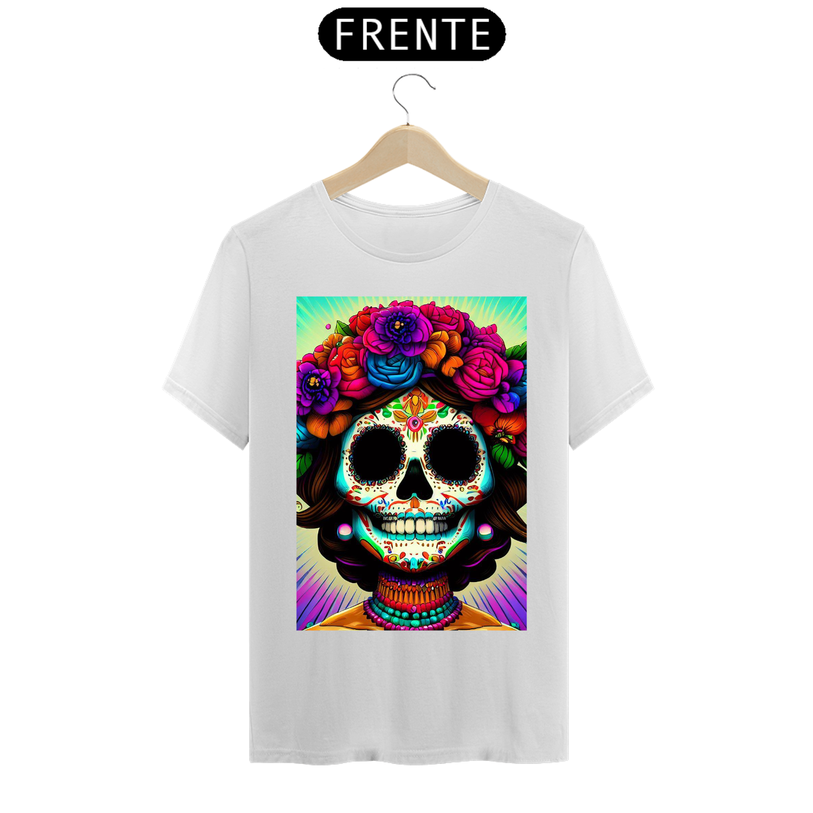Nome do produto  Camiseta masculina caveira mexicana daly