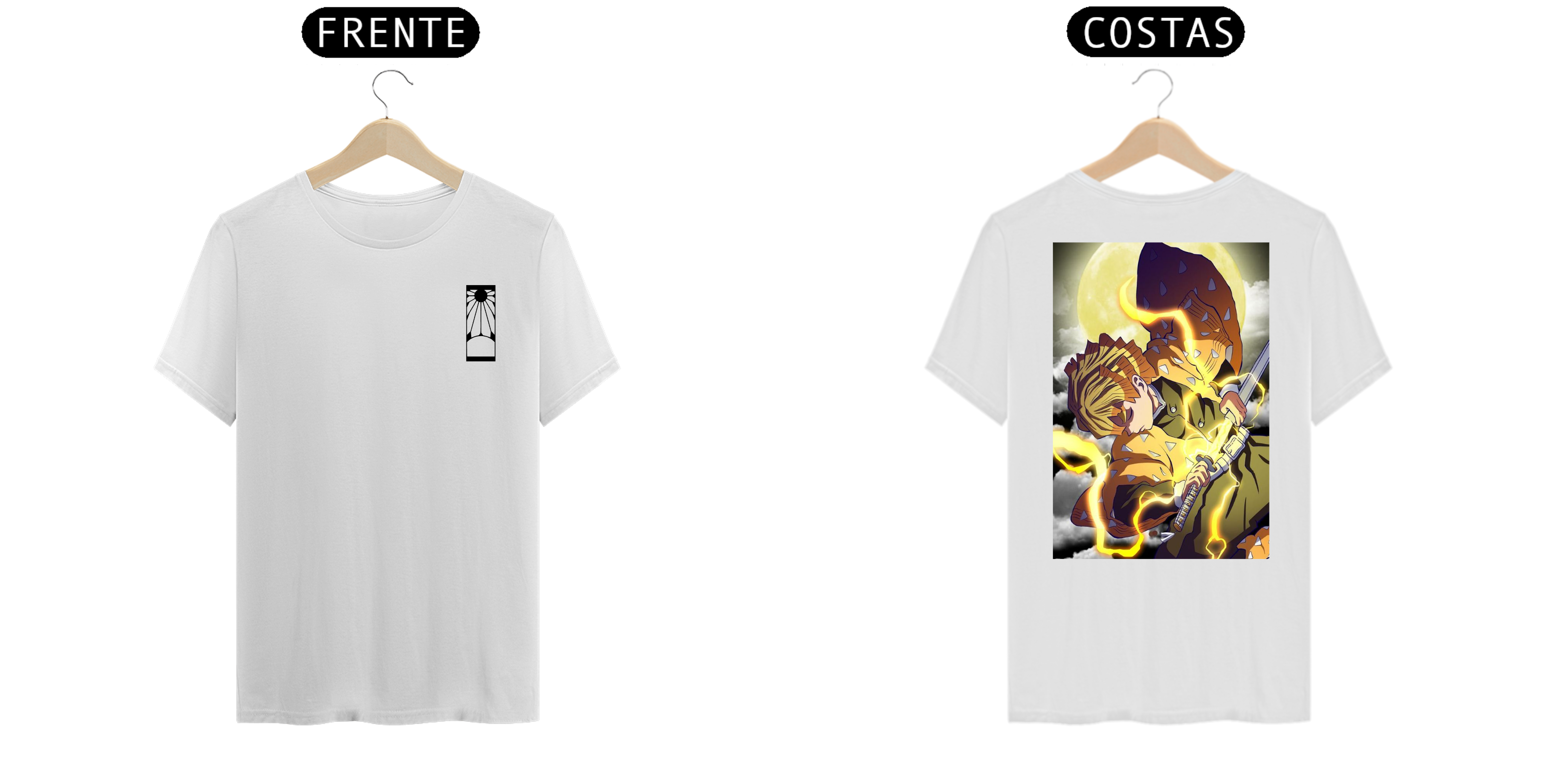 Nome do produto  Camiseta Kimetsu no Yaiba Zenitsu